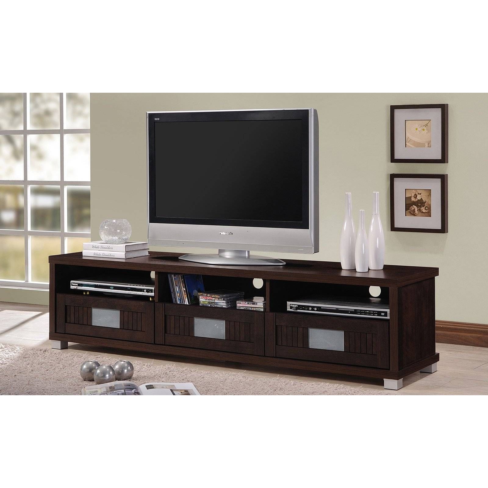 Gerhardine Tv Cabinet – Walmart Within Dark Wood Tv Cabinets (View 12 of 15)