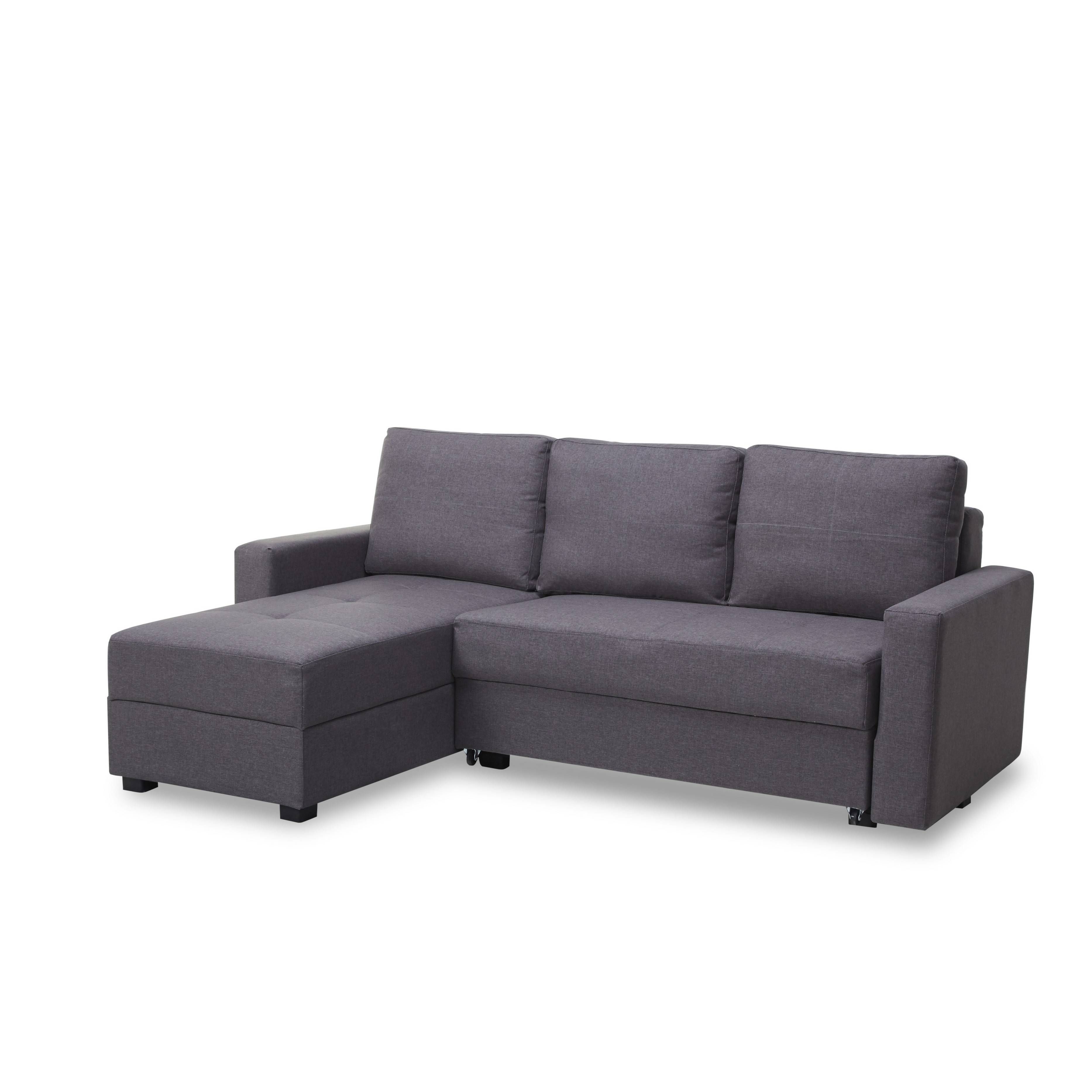Gianni Sofa Bed With Storage Chaise | Centerfieldbar Regarding Sofa Beds With Storage Chaise (View 1 of 15)