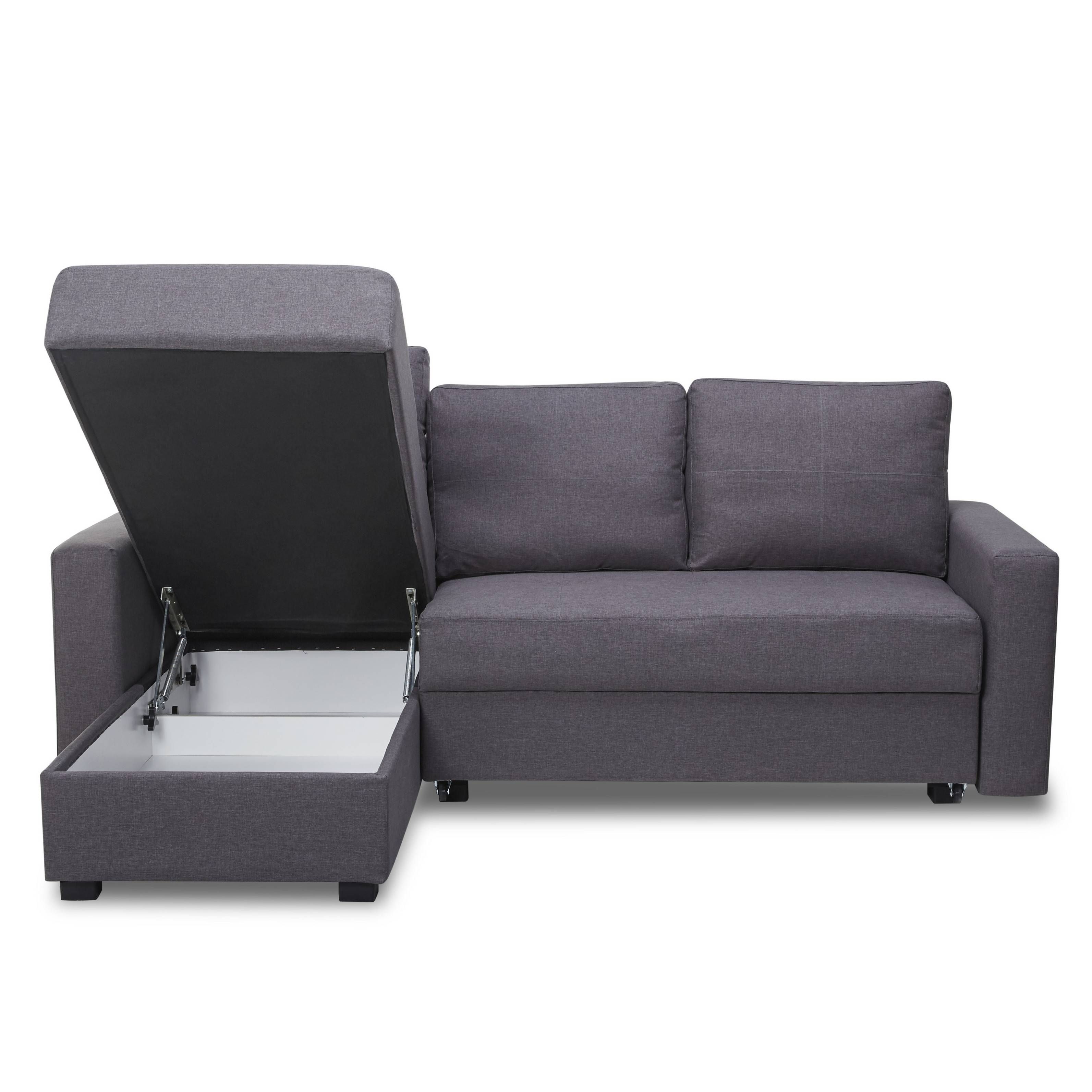 Gianni Sofa Bed With Storage Chaise | Centerfieldbar Throughout Sofa Beds With Storage Chaise (View 10 of 15)