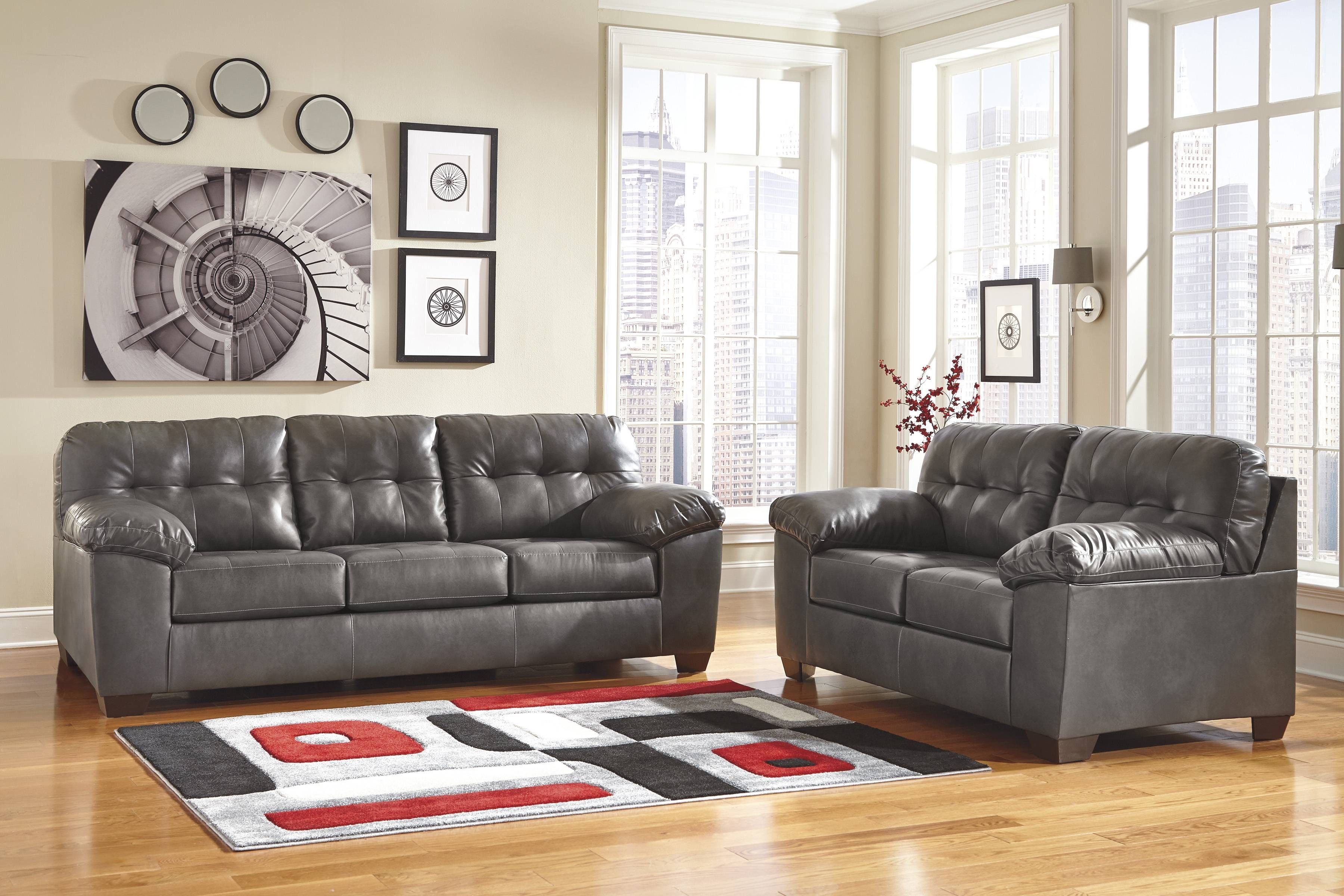 Gray Sectional Sofa Ashley Furniture | Centerfieldbar For Ashley Furniture Leather Sectional Sofas (Photo 9 of 15)