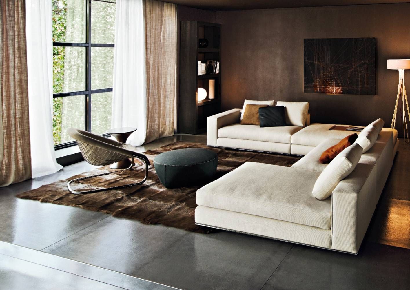 Hamilton Sofa | Designedrodolfo Dordoni, Minotti, Orange Skin Pertaining To Hamilton Sofas (View 11 of 15)