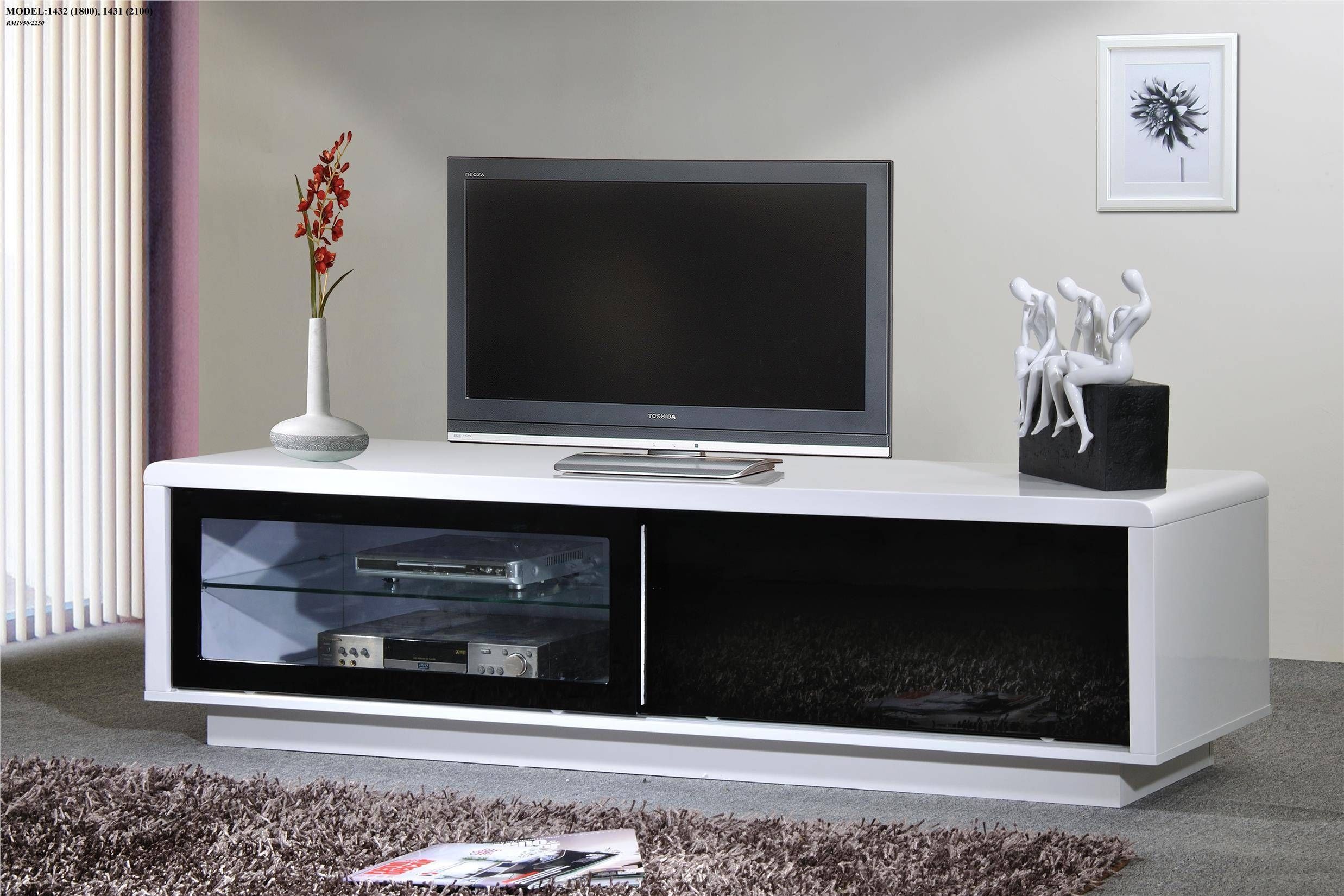 High Gloss Tv Cabinet (1432 Black) (end 6/27/2016 1:15 Pm) In High Gloss Tv Cabinets (View 9 of 15)