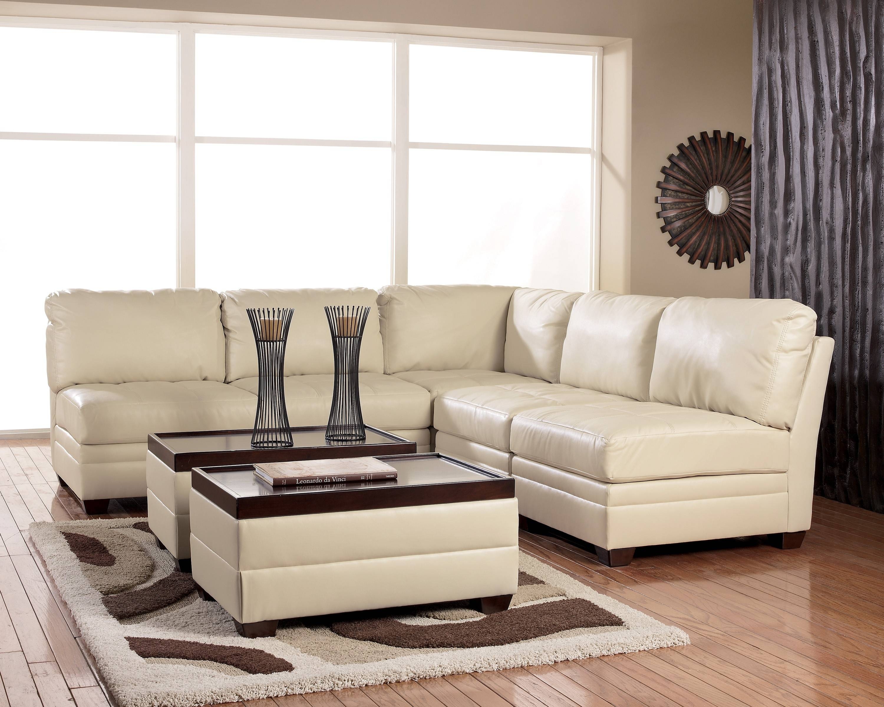 faux leather sectional sofa cream white