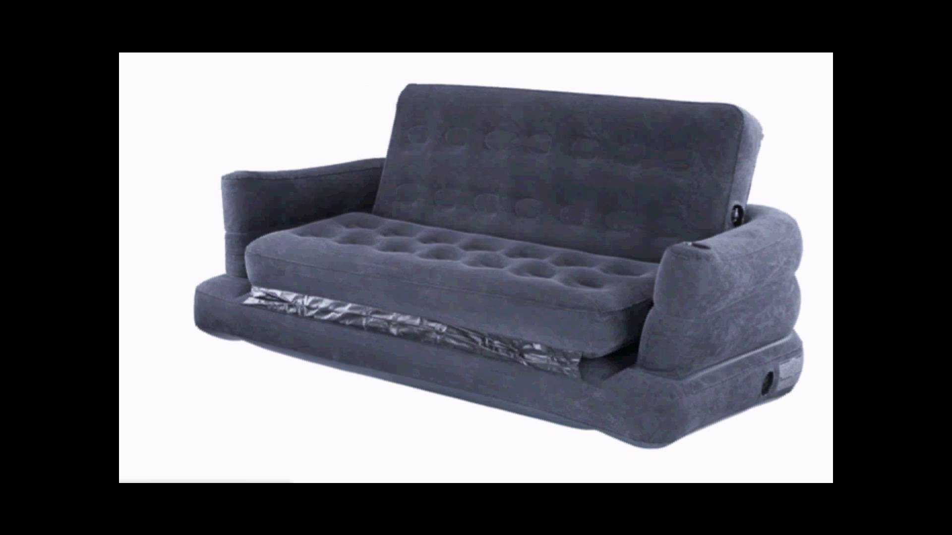 Intex 2 Person Inflatable Sofa – Youtube Within Intex Inflatable Sofas (Photo 1 of 15)