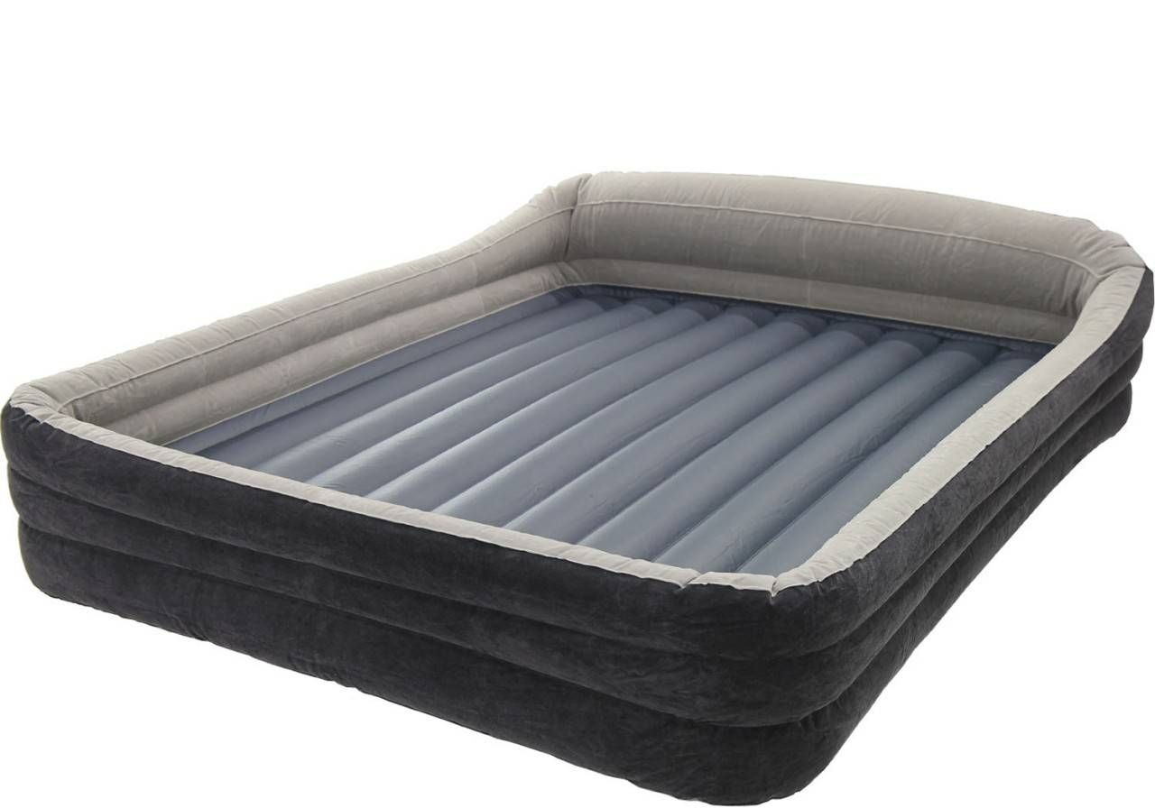 Intex Comfort Frame Raised Queen Air Mattress And Pump For Inflatable Full Size Mattress (Photo 4 of 15)