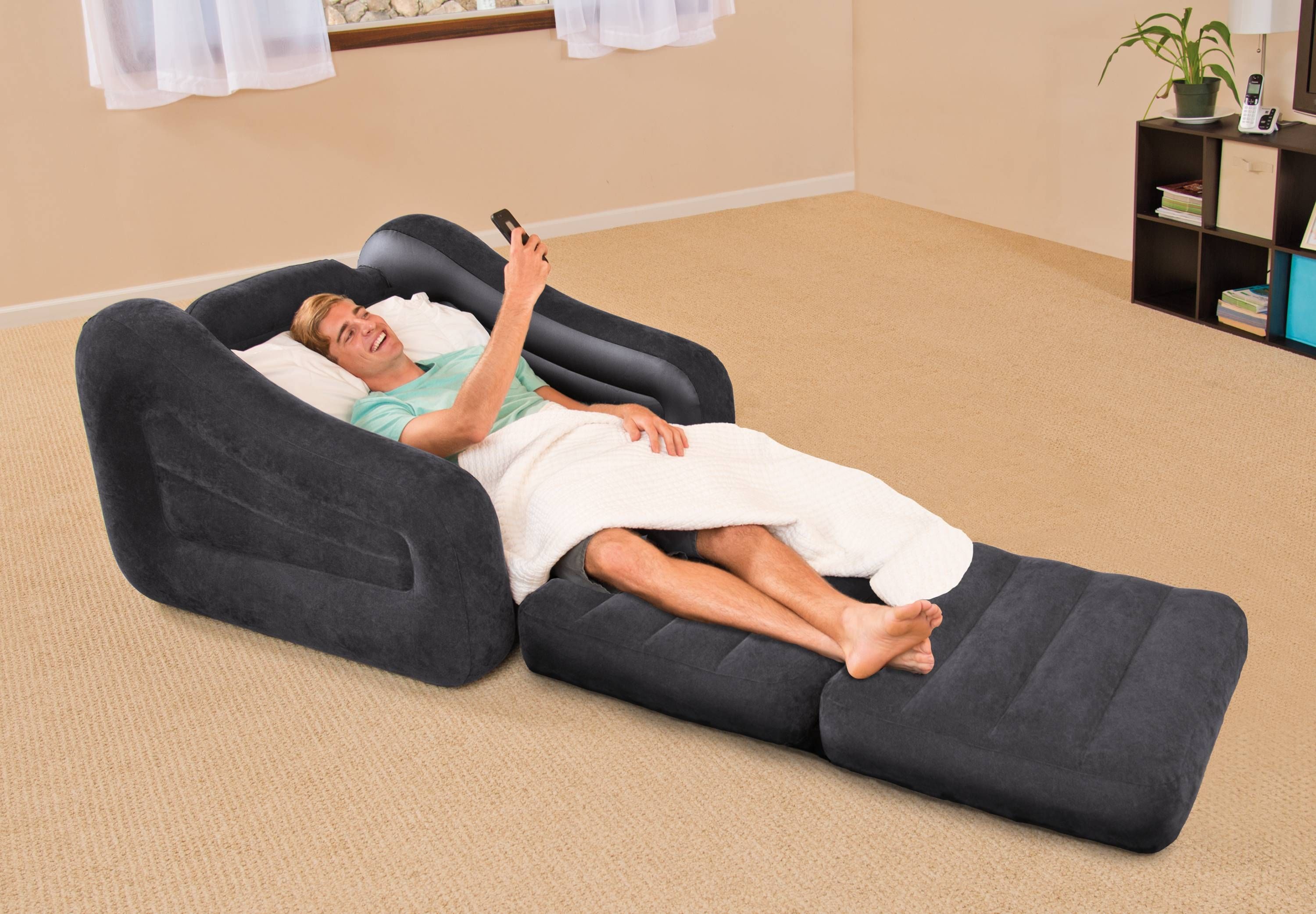 Intex Inflatable Pull Out Chair – Walmart Within Inflatable Pull Out Sofas (View 12 of 15)