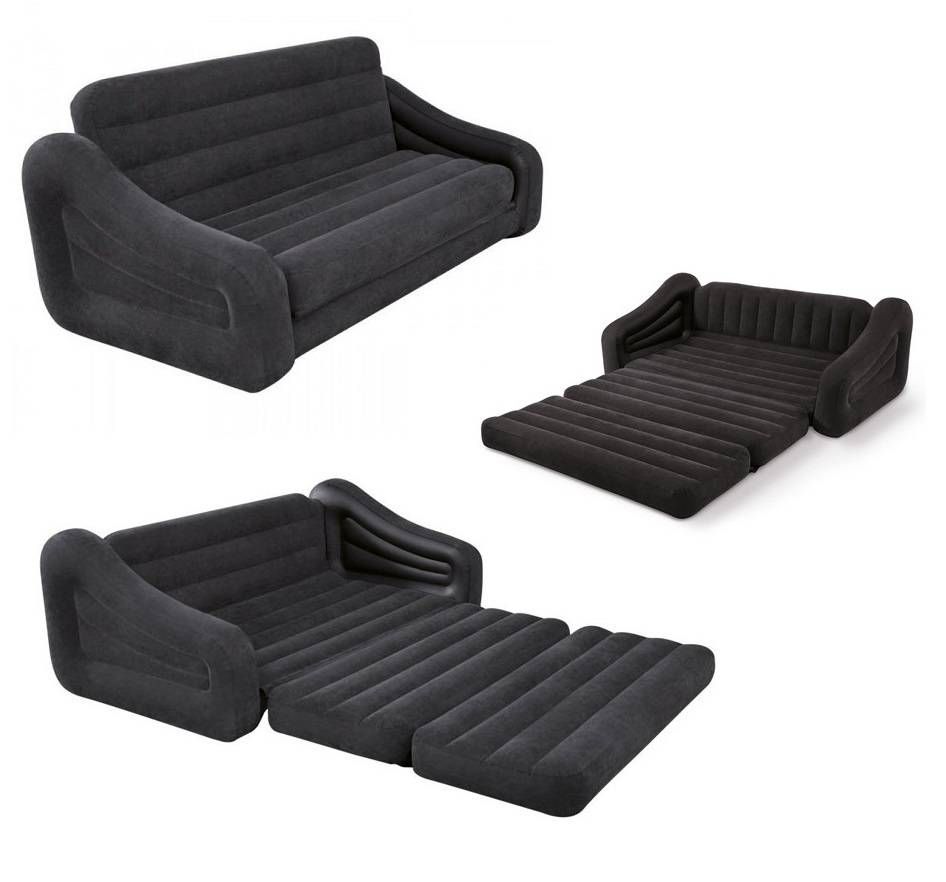 Intex Inflatable Pull Out Sofa Bed (free Electric Pump) | Lazada Regarding Intex Inflatable Sofas (View 9 of 15)