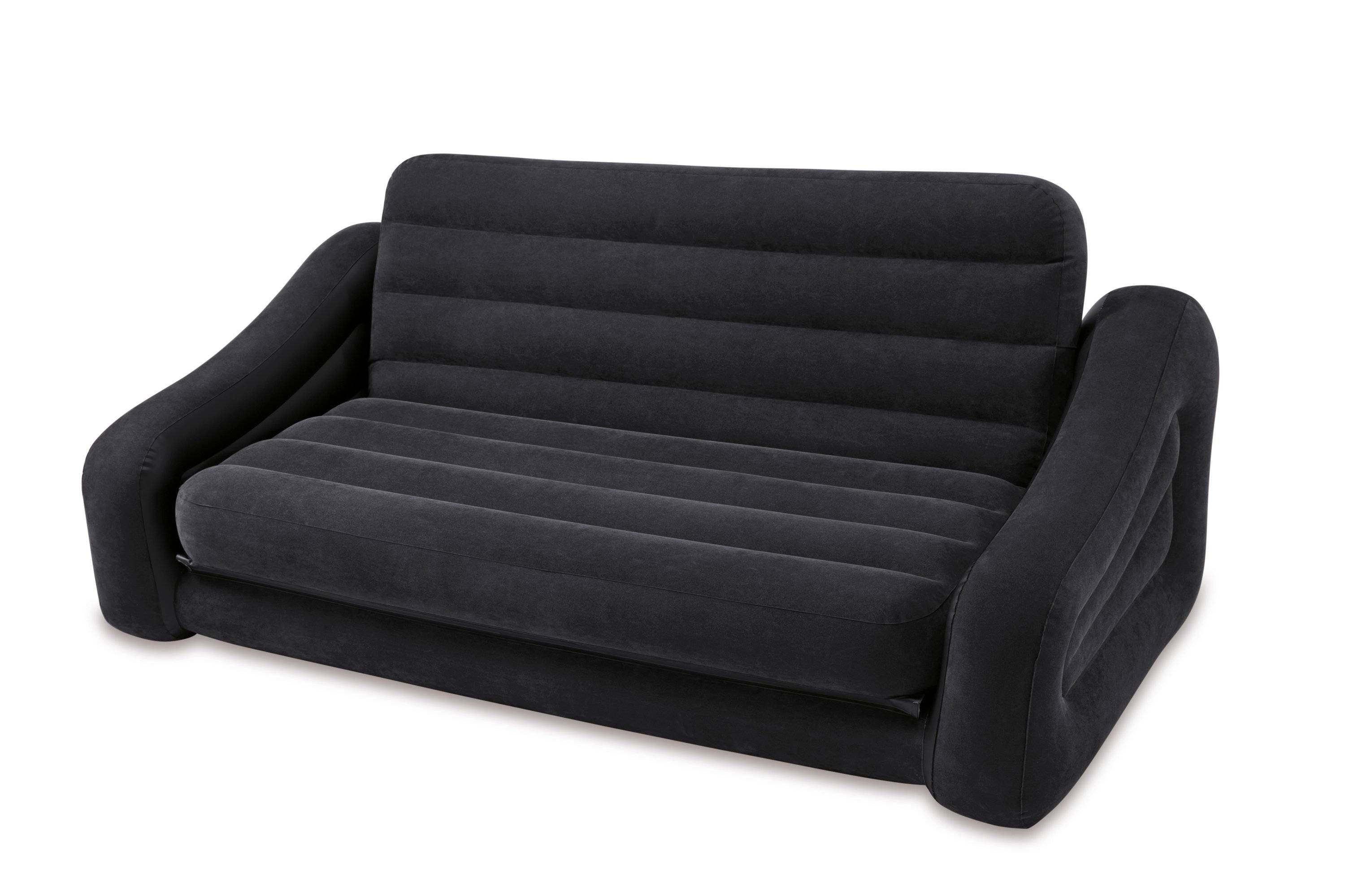 Intex Inflatable Pull Out Sofa Queen Bed Sleeper 68566ep + 66619e Regarding Intex Air Couches (View 10 of 15)