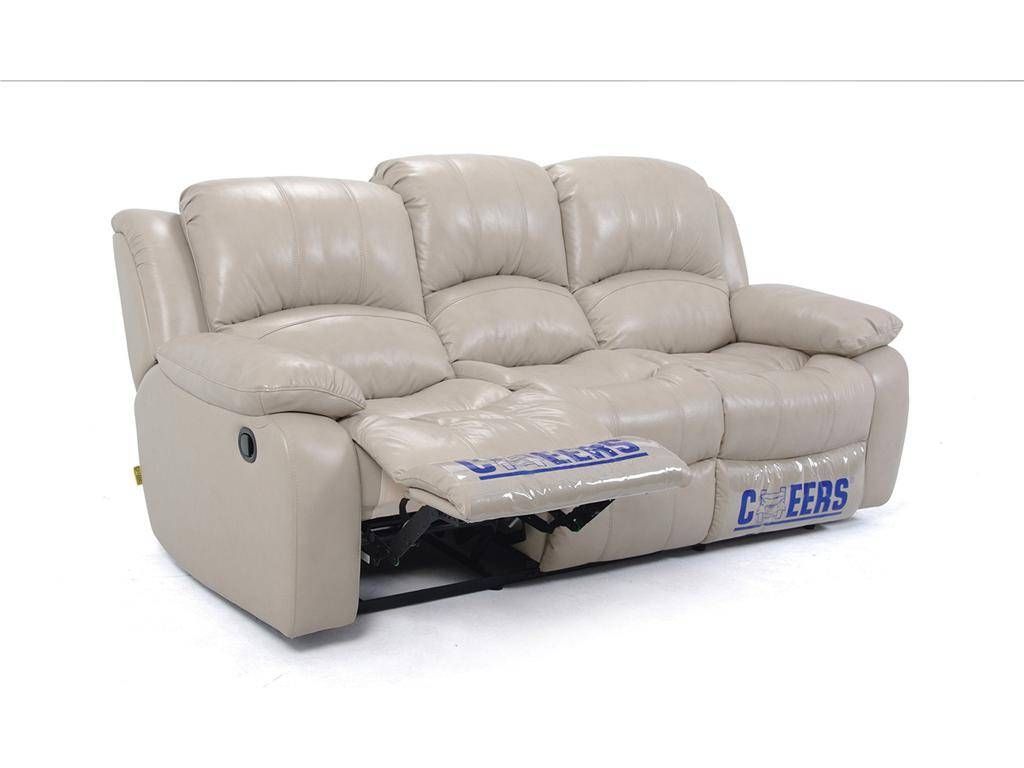 Leather Dual Reclining Sofa For Cheers Sofas (View 1 of 15)