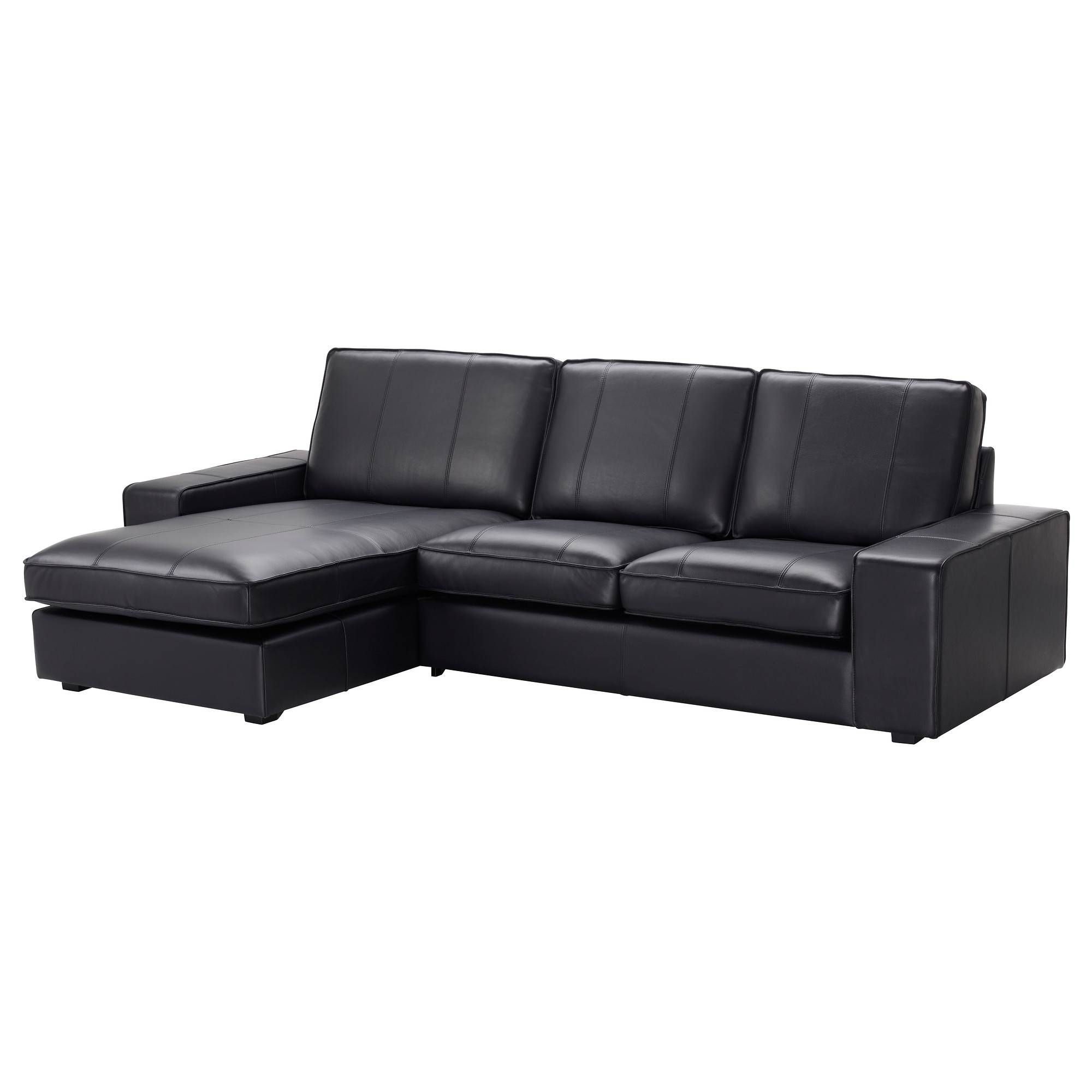 Leather & Faux Leather Couches, Chairs & Ottomans – Ikea In Black Leather Chaise Sofas (Photo 12 of 15)