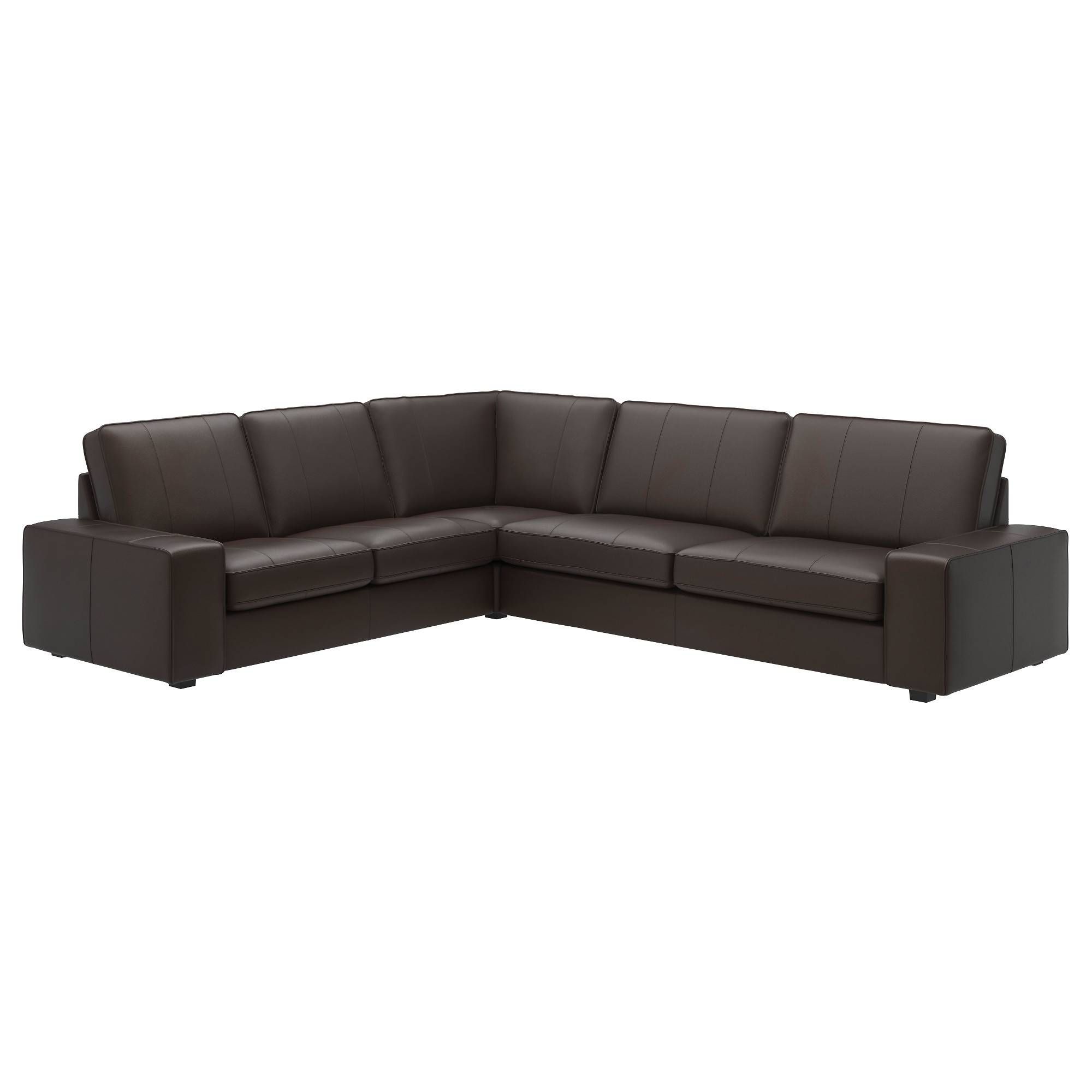 Leather/faux Leather Sectional Sofas – Ikea With Black Leather Corner Sofas (Photo 14 of 15)