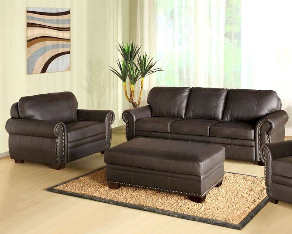 Living Sofa Set Bellavista Ab 55ci D210 Brn 3 1 4 Intended For Abbyson Living Sofas (Photo 1 of 15)