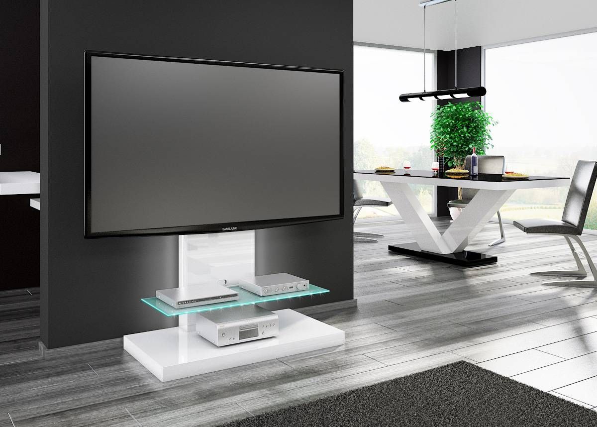 Marino Max White High Gloss Tv Stand | Oak Tv Stands | Living Room In Gloss Tv Stands (View 8 of 15)