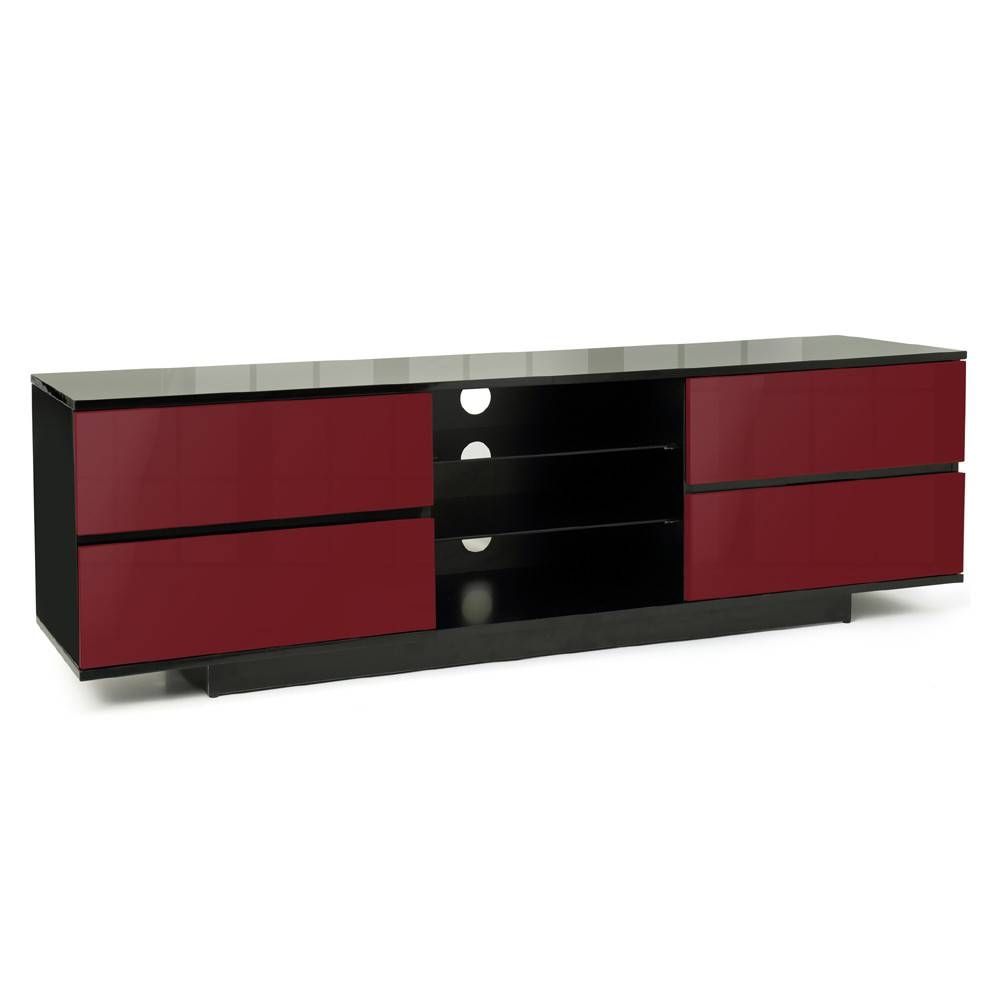 Mda Designs Avitus 1600 Black & Red Tv Stand With Black And Red Tv Stands (View 8 of 15)