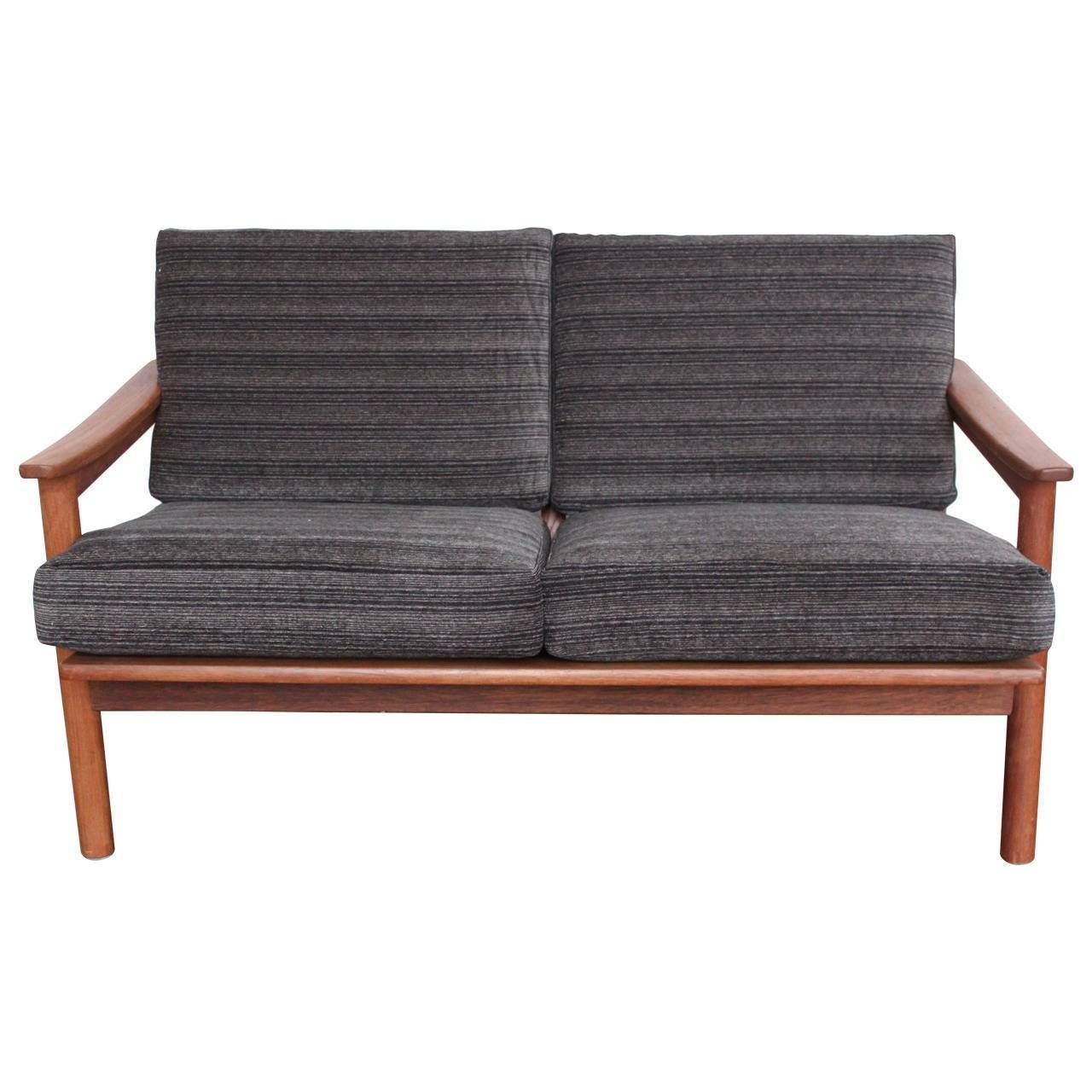 Mid Century Modern Danish Teak Loveseat Sofa At 1stdibs Intended For Modern Danish Sofas (View 15 of 15)