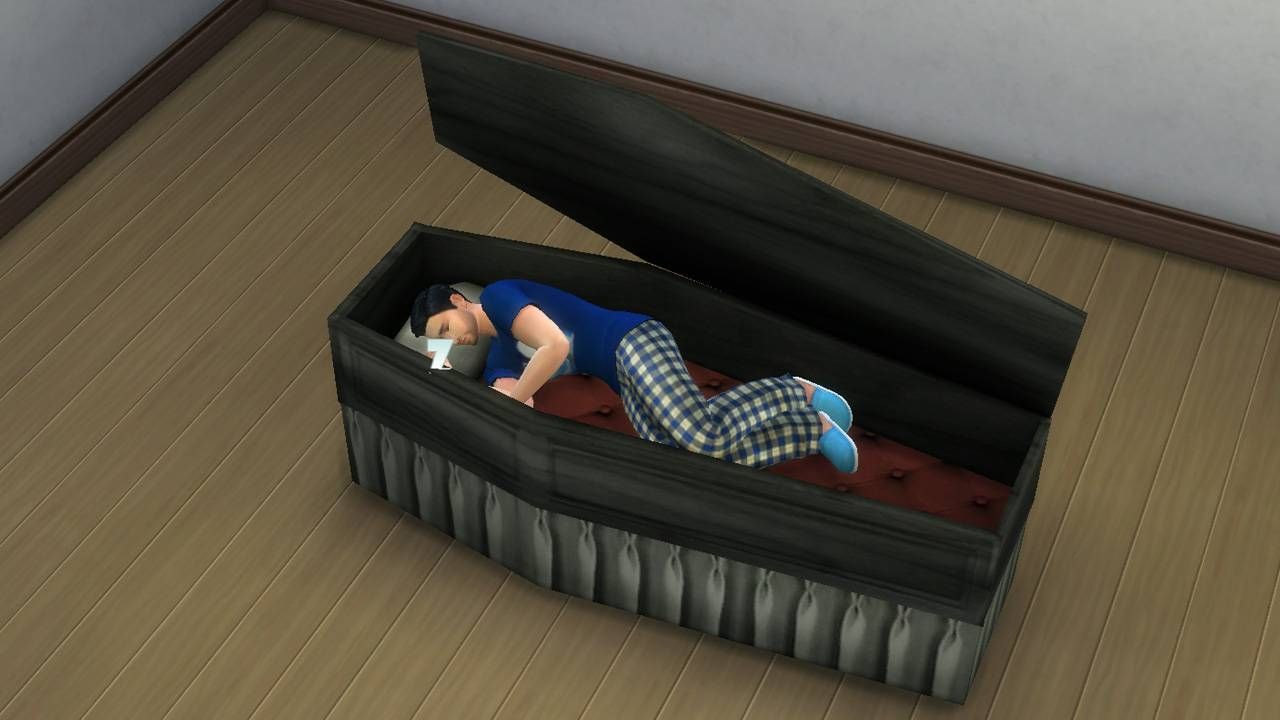 Mod The Sims – Open Coffin Bed For Vampires Or A Funeral House (View 9 of 15)