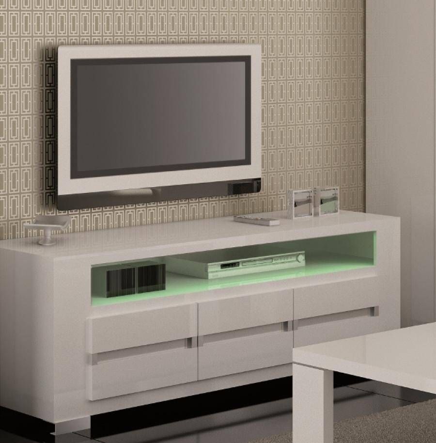 Modern High Gloss Tv Unit | Modern Furniture | Modern High Gloss Intended For White Tv Cabinets (View 10 of 15)