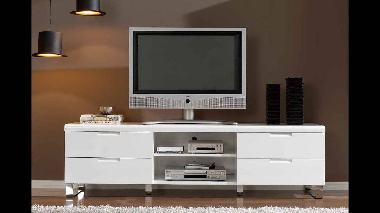 Modern Tv Stands For Flat Screens – Youtube Intended For Modern Tv Cabinets For Flat Screens (Photo 2 of 15)