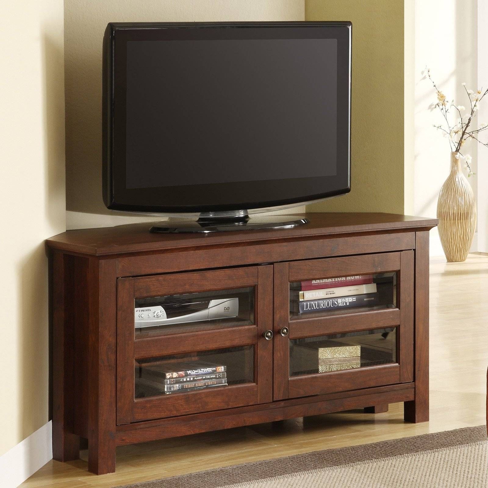 Modest Glass Wood Enclosed Tv Cabinets For Flat Screens With Doors Throughout Enclosed Tv Cabinets With Doors (View 8 of 15)
