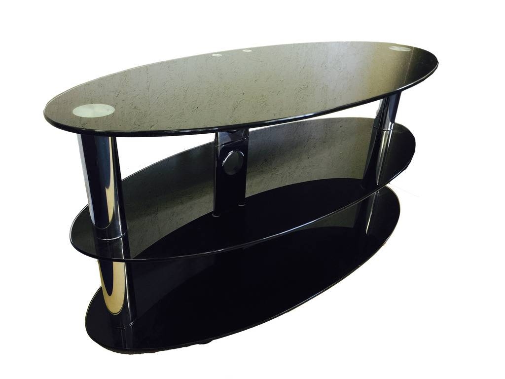 Featured Photo of Top 15 of Oval Glass Tv Stands