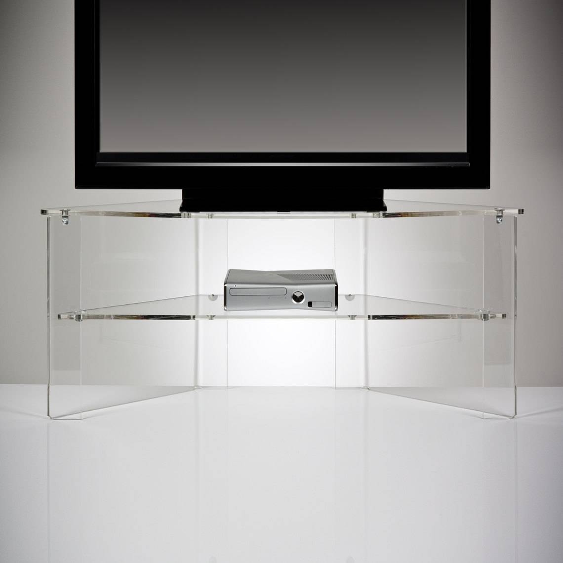 Perspex Acrylic Transparent Tv Stand Premium Acrylic Made Inside Clear Acrylic Tv Stands (Photo 1 of 15)