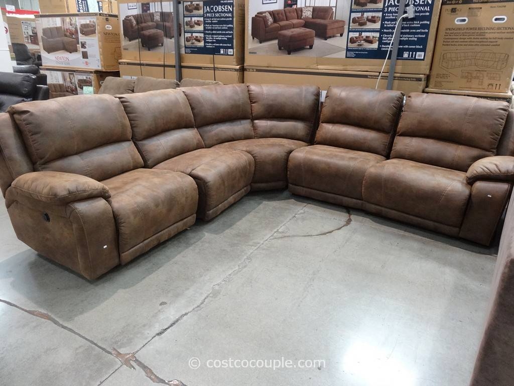 Pulaski Springfield Power Reclining Sectional Throughout Costco Leather Sectional Sofas 