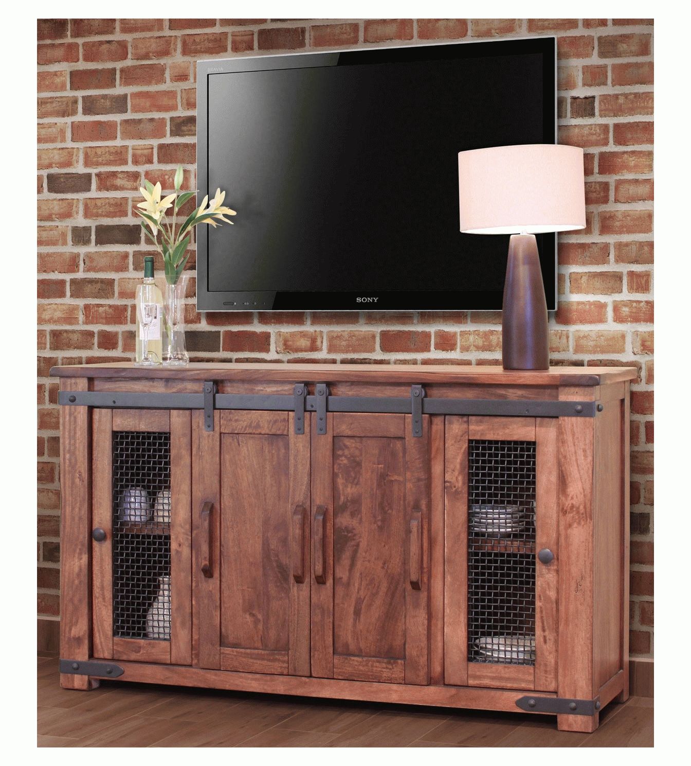 Rustic Barn Door Tv Stand, Barn Door Tv Stand, Barn Door Tv Console For Rustic Looking Tv Stands (View 4 of 15)