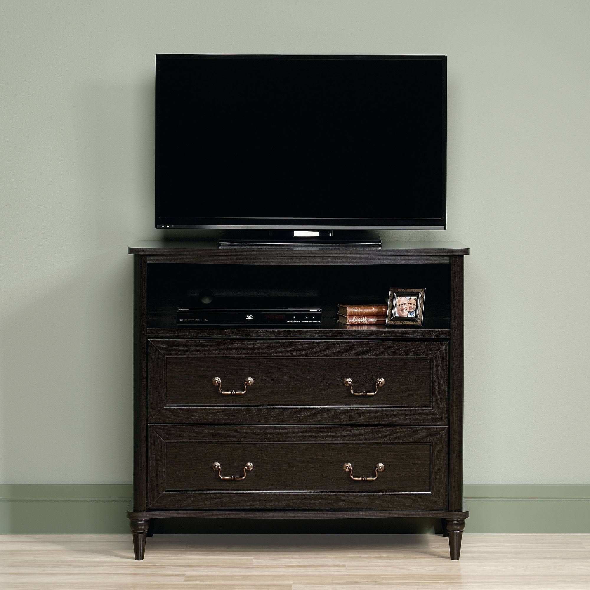 Sauder Wakefield Wind Oak Highboy Tv Stand For Tvs Up To 42 For Tv Stands 40 Inches Wide (View 9 of 15)