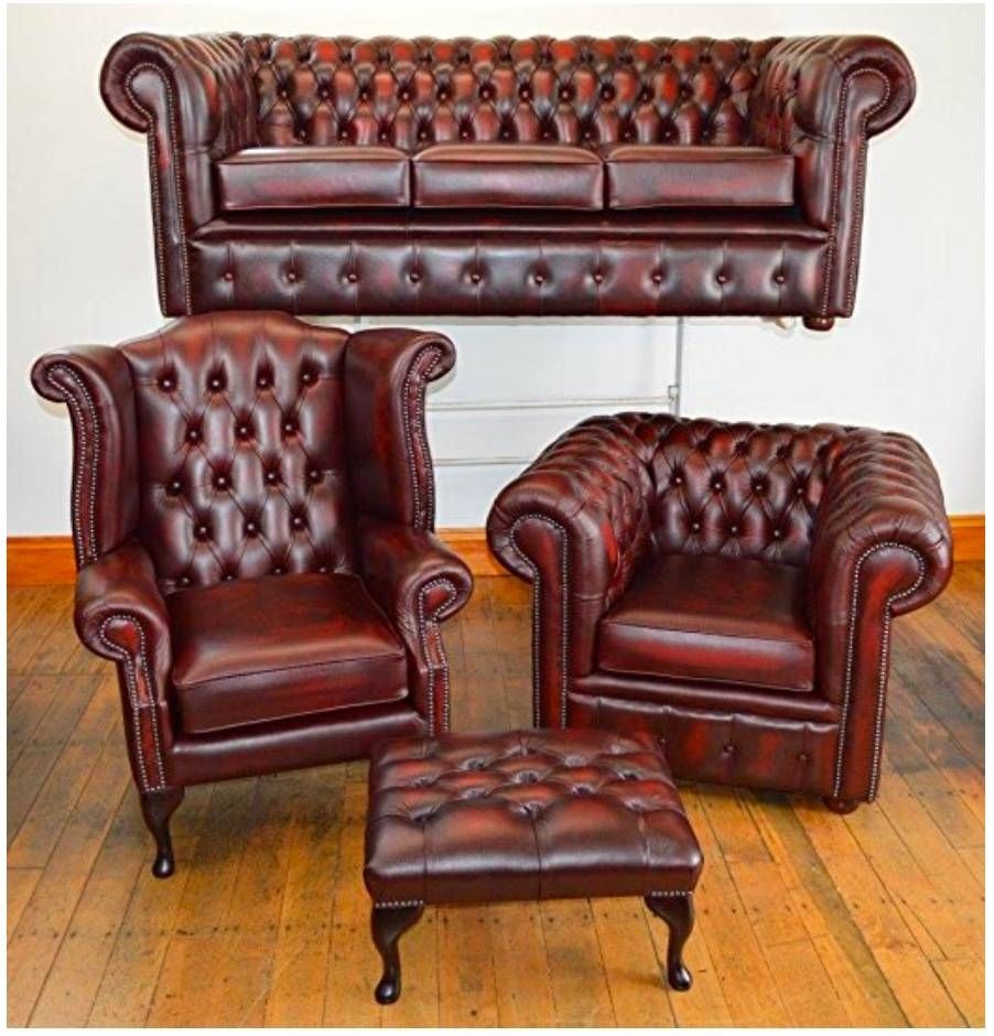 Second Hand Chesterfield Sofa In Red Leather Chesterfield Chairs (Photo 10 of 15)