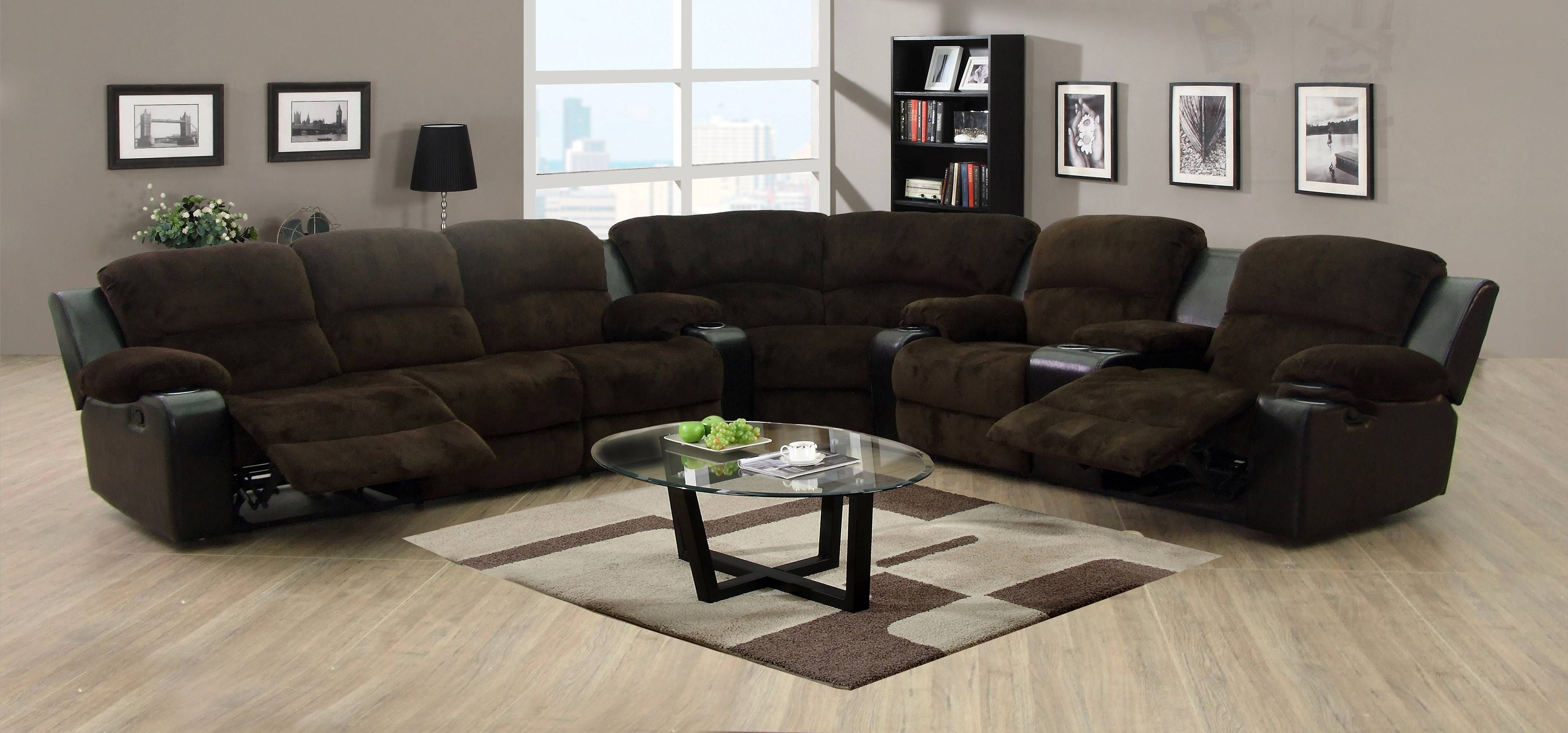 Sectional Recliner Sofa With Cup Holders 31 With Sectional With Sofas With Cup Holders (View 6 of 15)