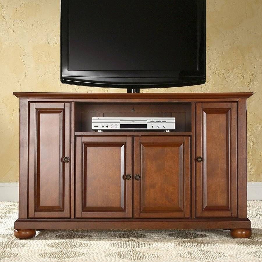 Shop Crosley Furniture Alexandria Classic Cherry Tv Cabinet At For Rectangular Tv Stands (View 12 of 15)