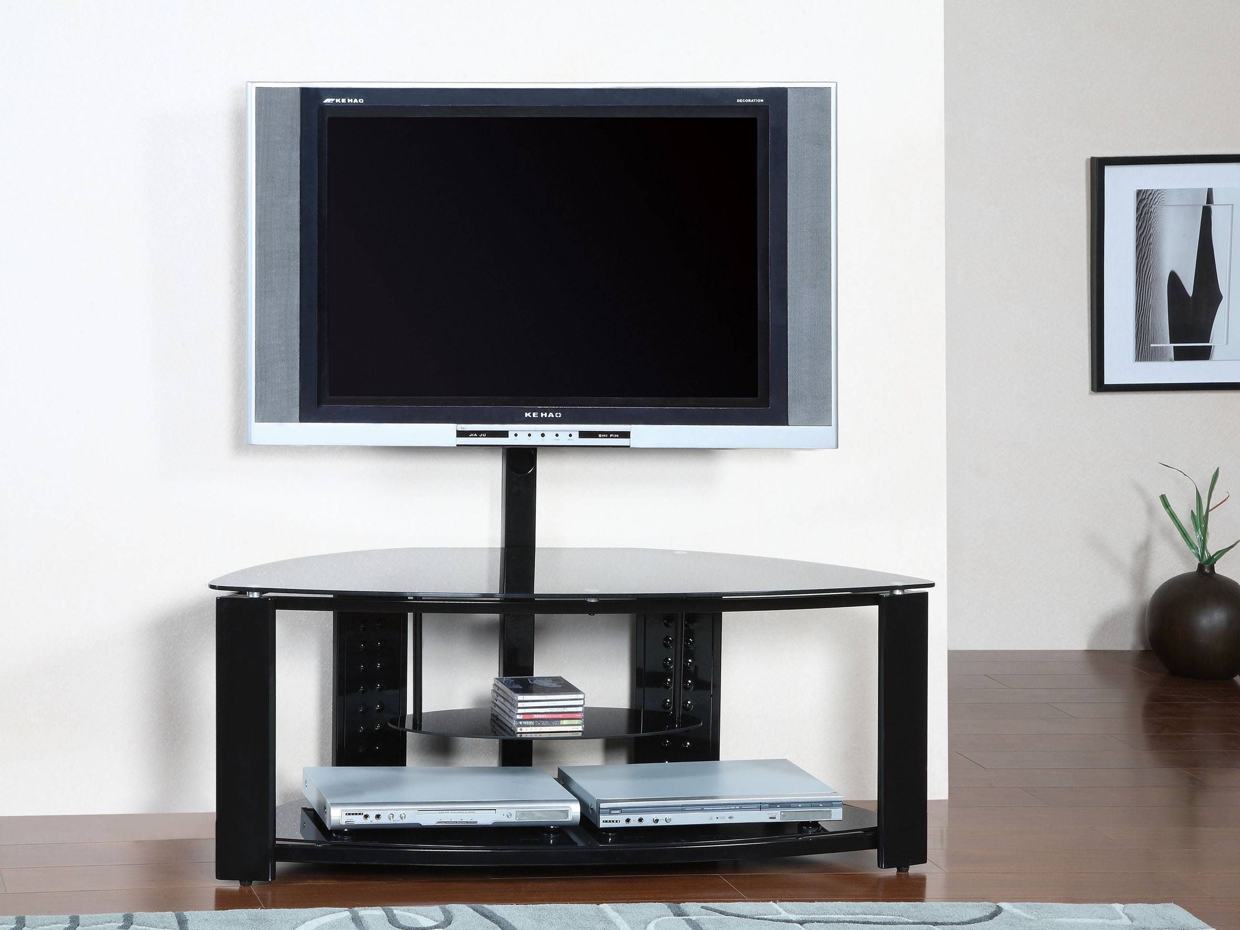 Short Metal And Glass Tv Stand With Mount For Flat Screen Of Nice With Modern Tv Stands With Mount (Photo 15 of 15)