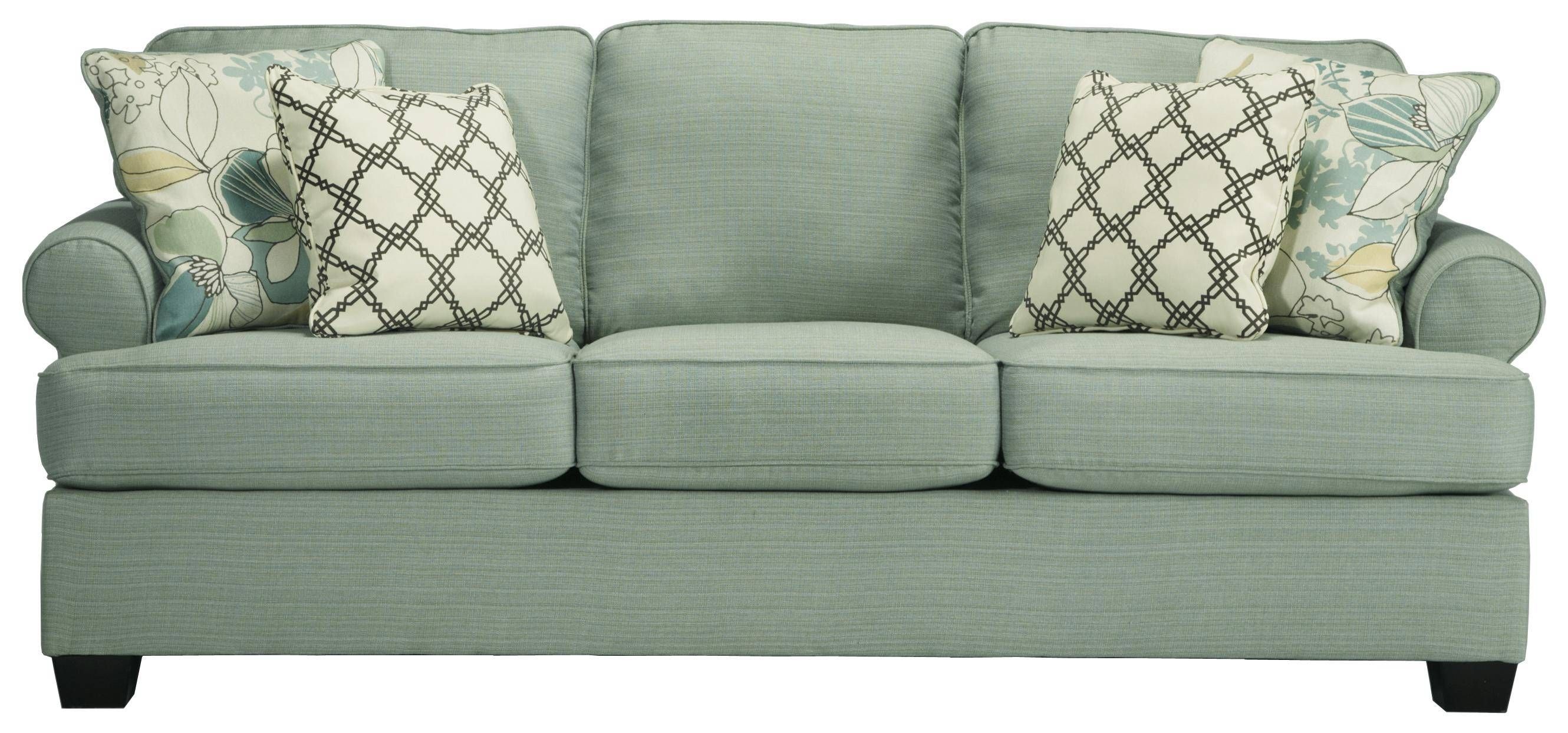 Signature Designashley Daystar – Seafoam Contemporary Sofa Pertaining To Seafoam Green Couches (View 12 of 15)