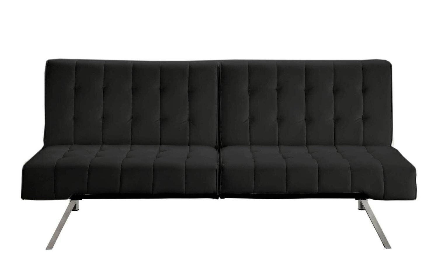 Simple Black Leather Sleeper Sofas #2184 | Latest Decoration Ideas Pertaining To Simple Sofas (View 4 of 15)