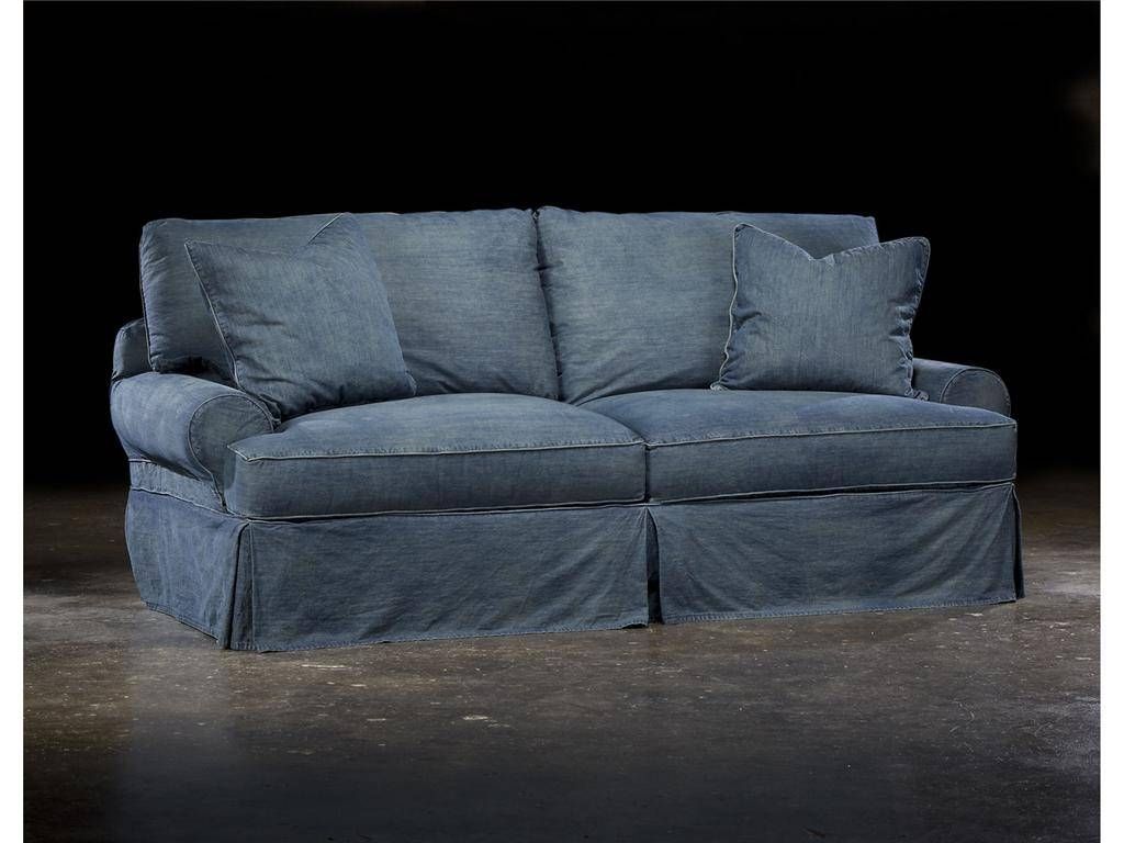 Simple Ideas Of Slipcovers For Sectional Sofas Throughout Denim Sofa Slipcovers (Photo 10 of 15)