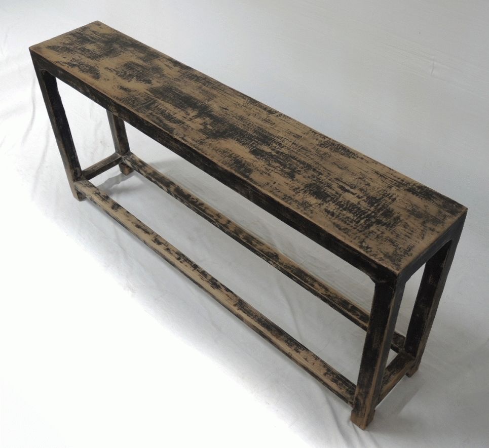 Slim Sofa Back Console Table With Shelf – Custom Furniture Gallery Intended For Slim Sofa Tables (View 3 of 15)