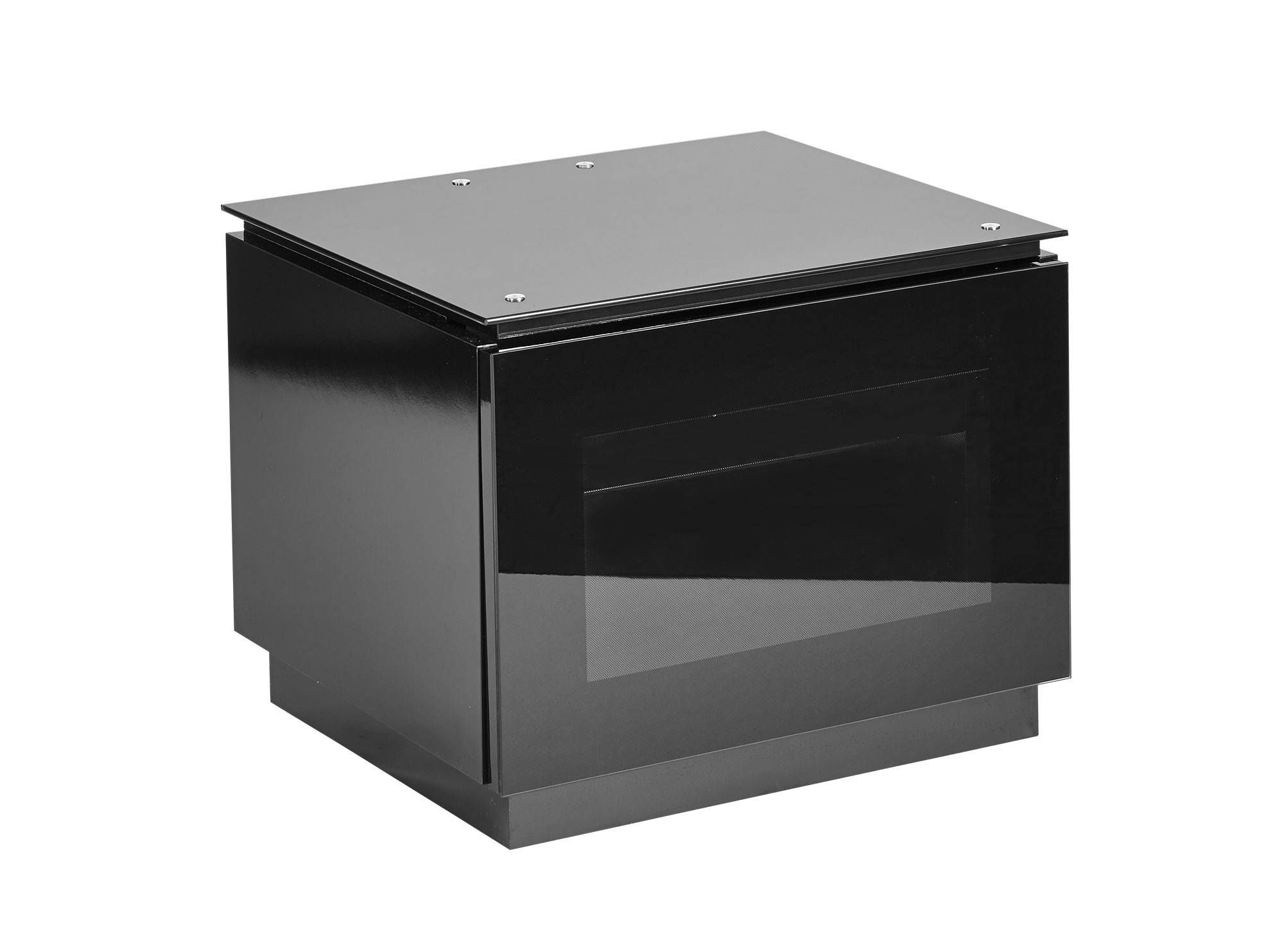 Small Black Gloss Tv Cabinet For Up To 32" Tv | Mmt D550 Regarding Small Black Tv Cabinets (View 2 of 15)