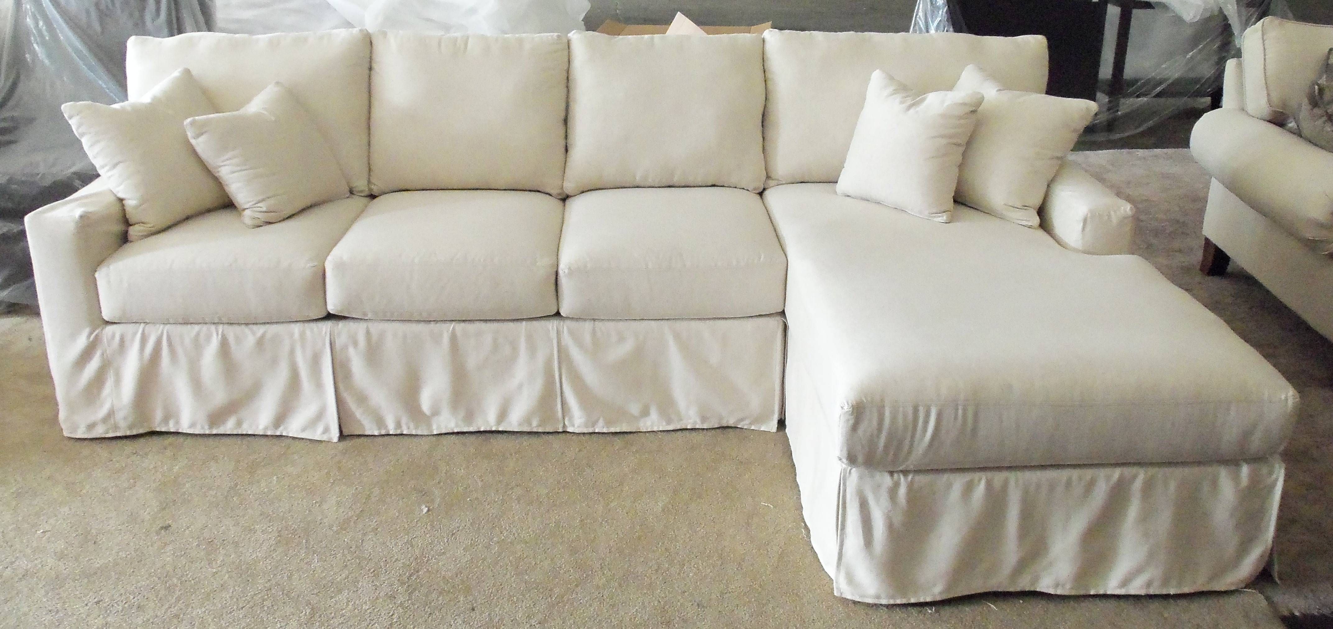 Sofa Bed With Chaise Cover | Centerfieldbar With Regard To Slipcovers For Sleeper Sofas (View 12 of 15)