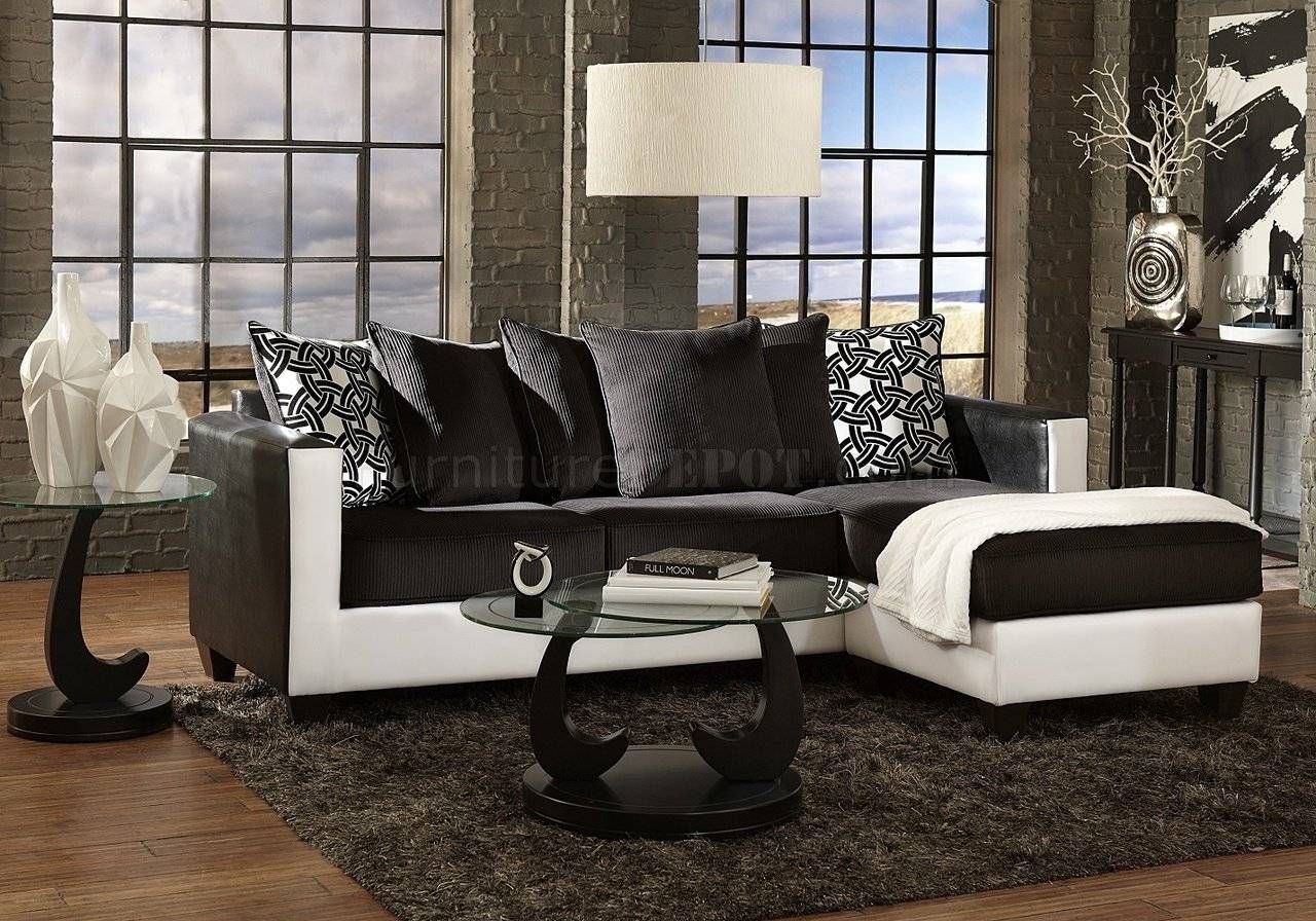 Sofa: Elegant Living Room Sofas Designoverstock Sofas With Regard To Black And White Sofas And Loveseats (Photo 15 of 15)