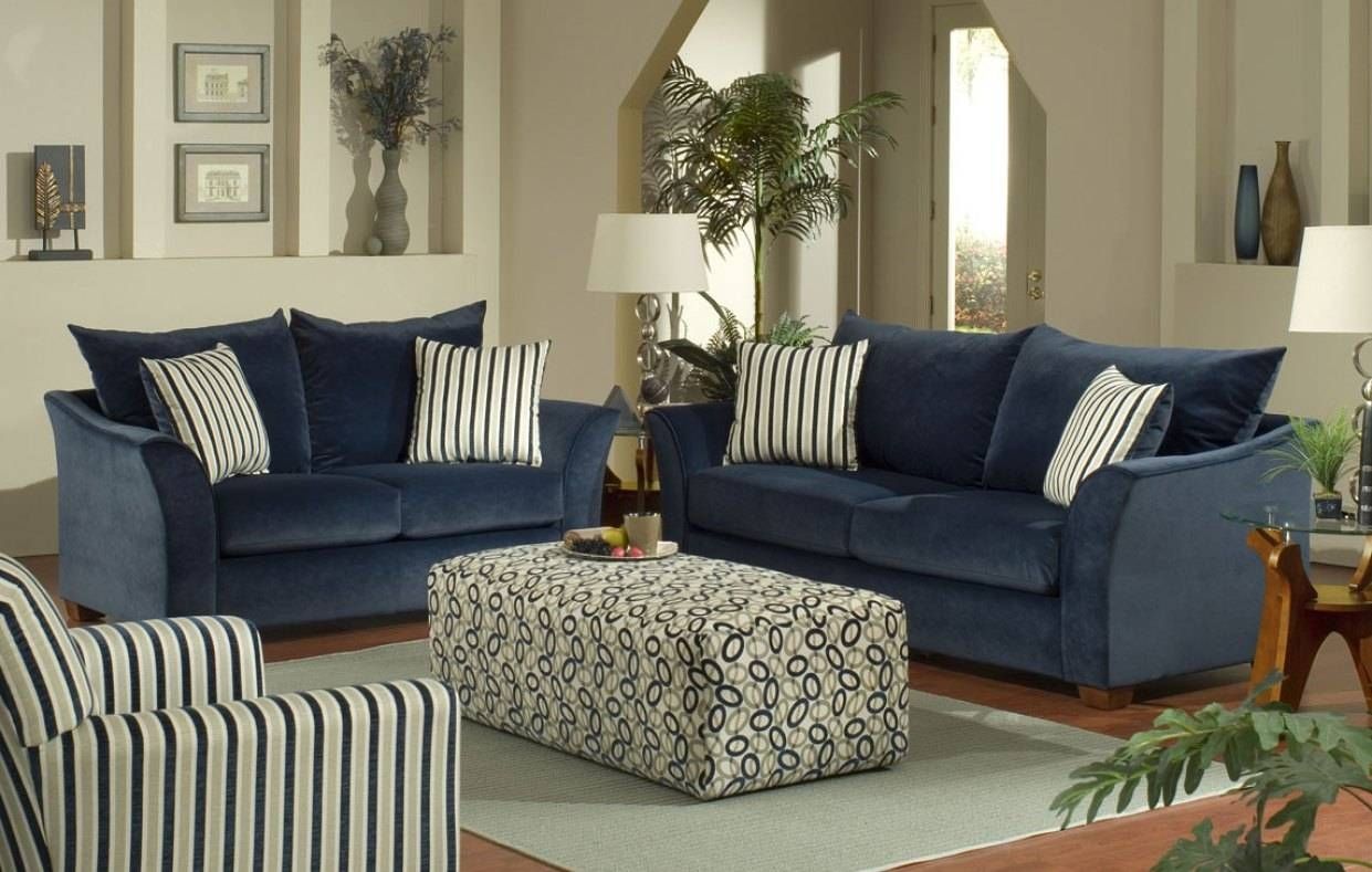 Sofa : Navy Blue Couches Stunning Navy Blue Sofas I Want A Blue With Blue Jean Sofas (Photo 10 of 15)