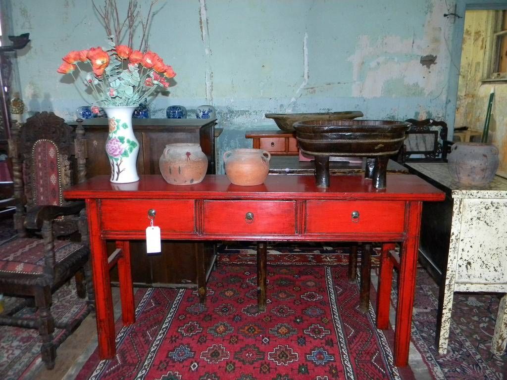 Sofa: Rustic Red Sofa Table Ideas Red Coffee Table, Red Console Within Red Sofa Tables (Photo 6 of 15)
