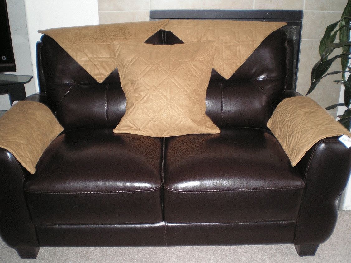 Soft Quilted Micro Suede Adjustable Sectional Sofa Arm Covers Or Within Arm Protectors For Sofas (View 14 of 15)