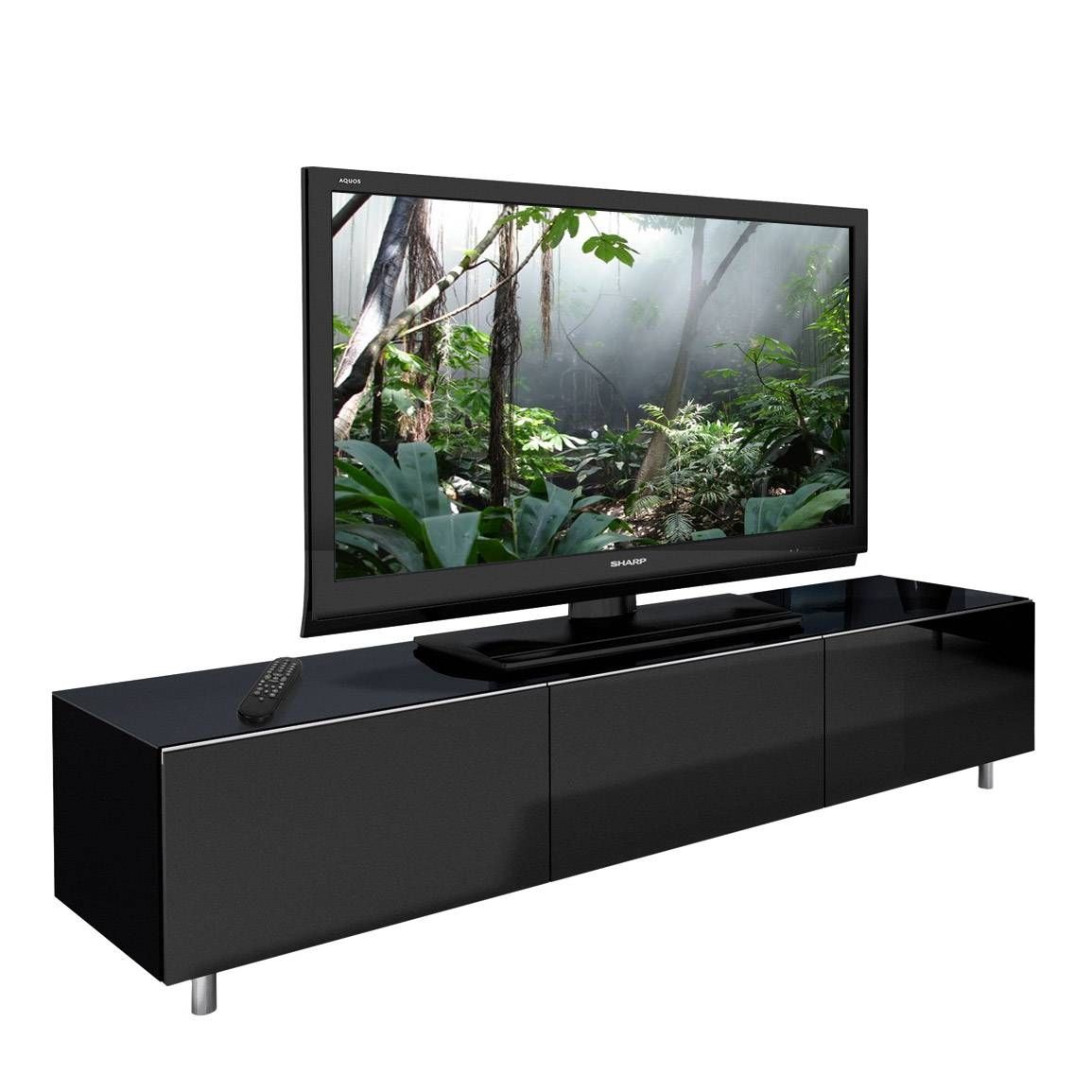 Spectral Just Racks Jrl1650s Gloss Black Tv Cabinet – Just Racks Within Shiny Black Tv Stands (Photo 2 of 15)