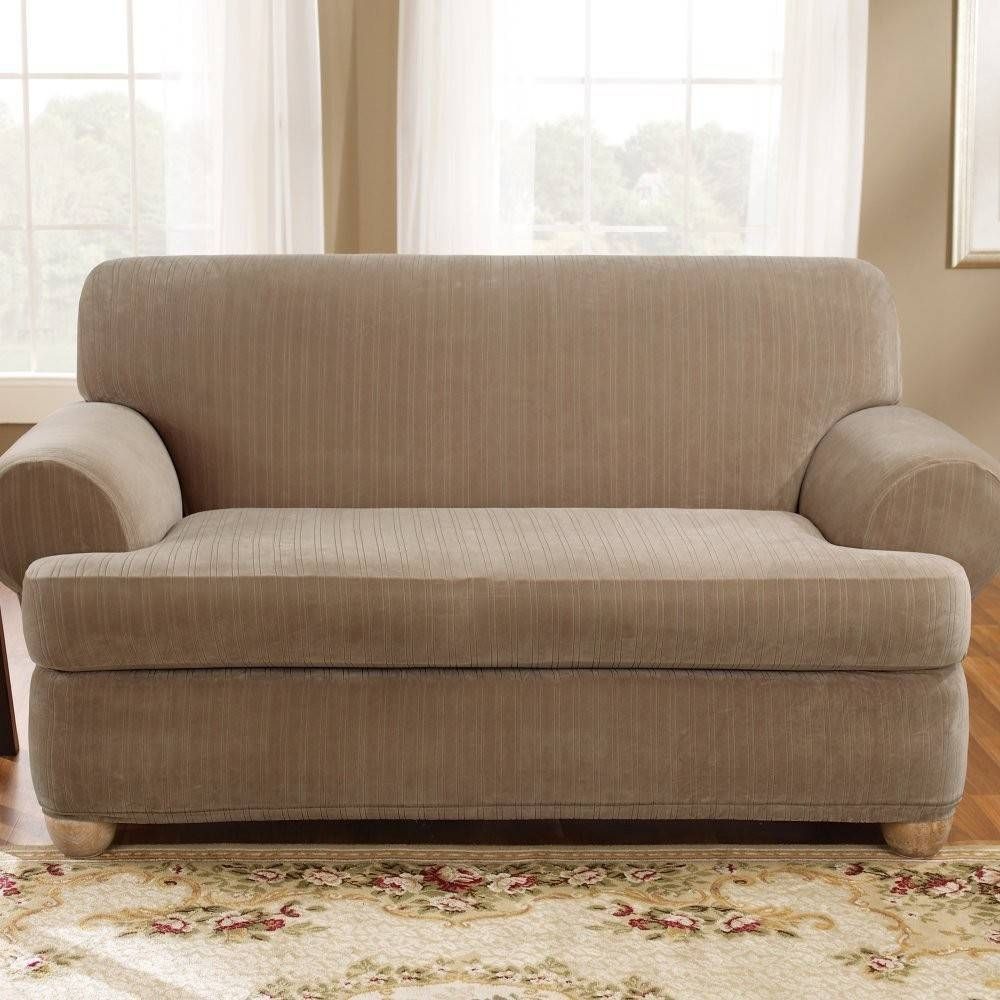 Featured Photo of 15 Photos Loveseat Slipcovers T-cushion