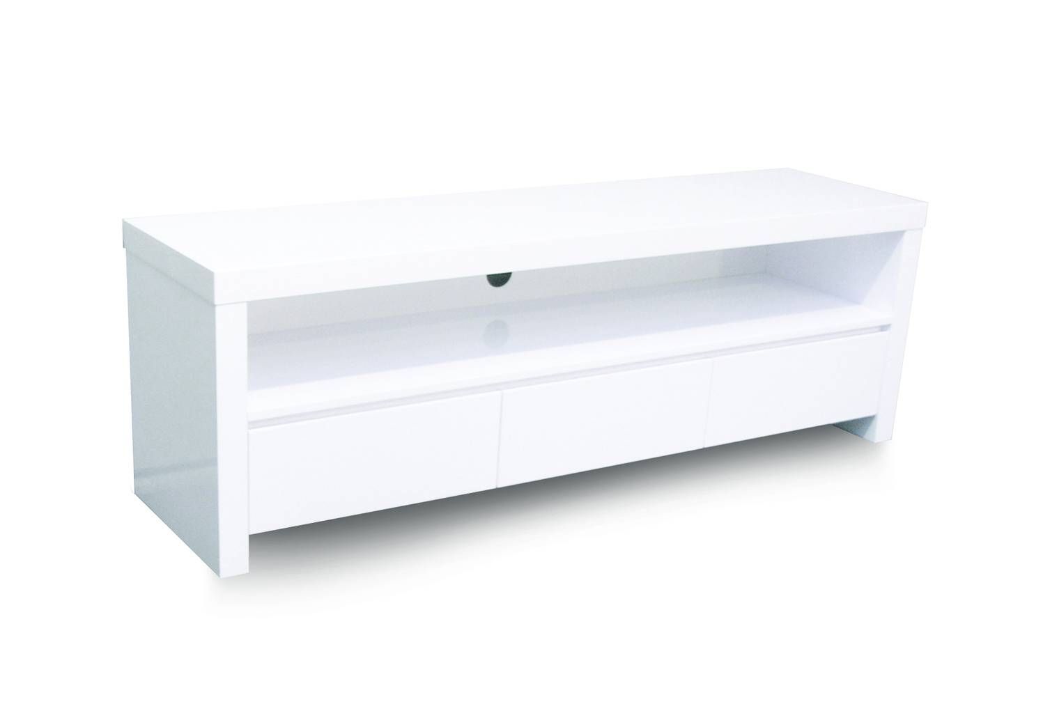 The Look Store | Milan Tv Bench – Gloss White – The Look Store Pertaining To Small White Tv Cabinets (View 12 of 15)
