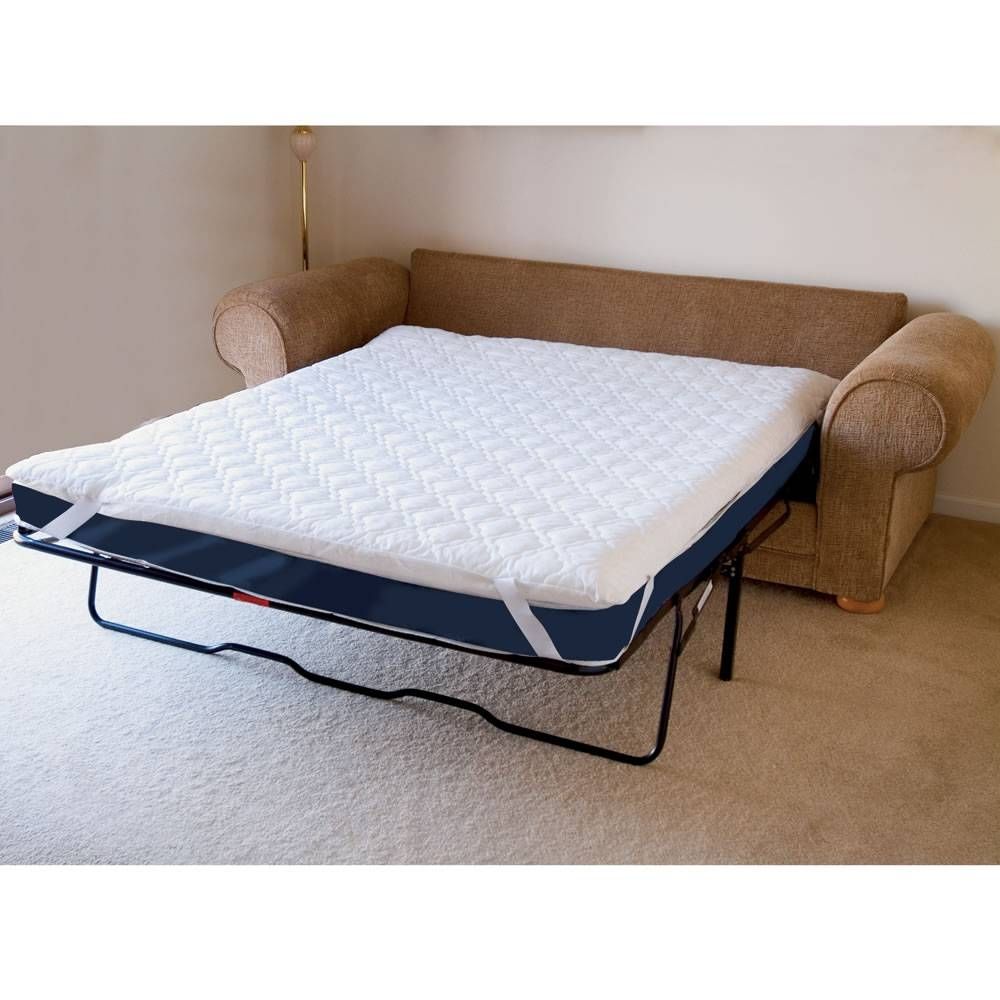 The Memory Foam Sofabed Mattress Pad (queen) – Hammacher Schlemmer With Regard To Sofa Beds With Mattress Support (View 5 of 15)