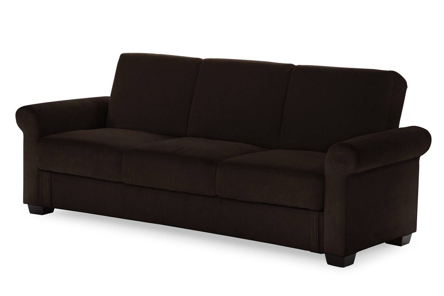 Thomas Convertible Sleeper Futon Bed | Brown Sleeper Sofa | The With Regard To Full Size Sofa Beds (Photo 9 of 15)