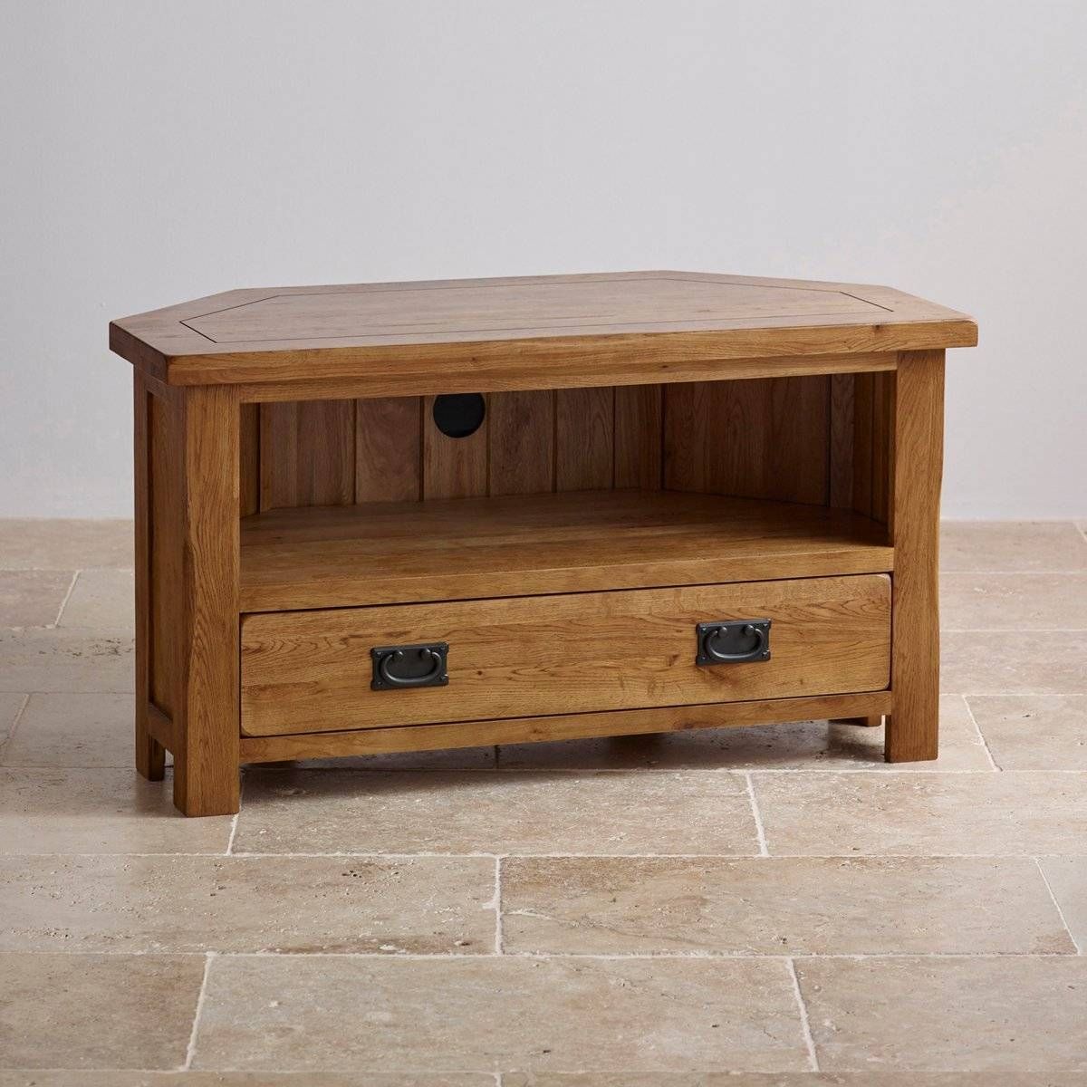 Tv Cabinets & Units | 100% Solid Oak | Oak Furniture Land Pertaining To Light Oak Corner Tv Cabinets (View 8 of 15)