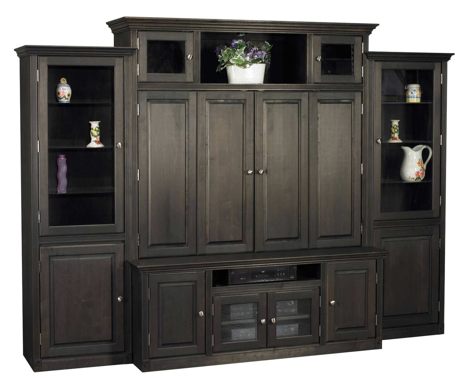 Tv Hutch With Bifold Doors For Consoles And Cabinets In Tv Hutch Cabinets (View 4 of 15)