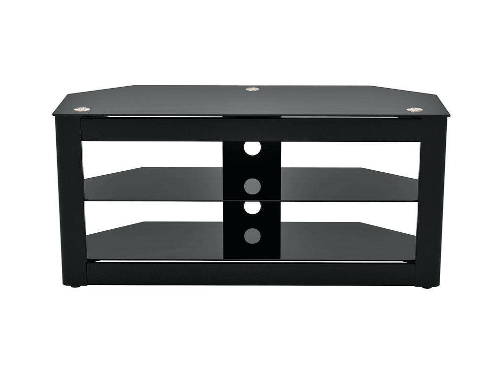 Tv Stand : 104 Mesmerizing Avf Universal Black Glass And Chrome Regarding Oval Glass Tv Stands (View 8 of 15)